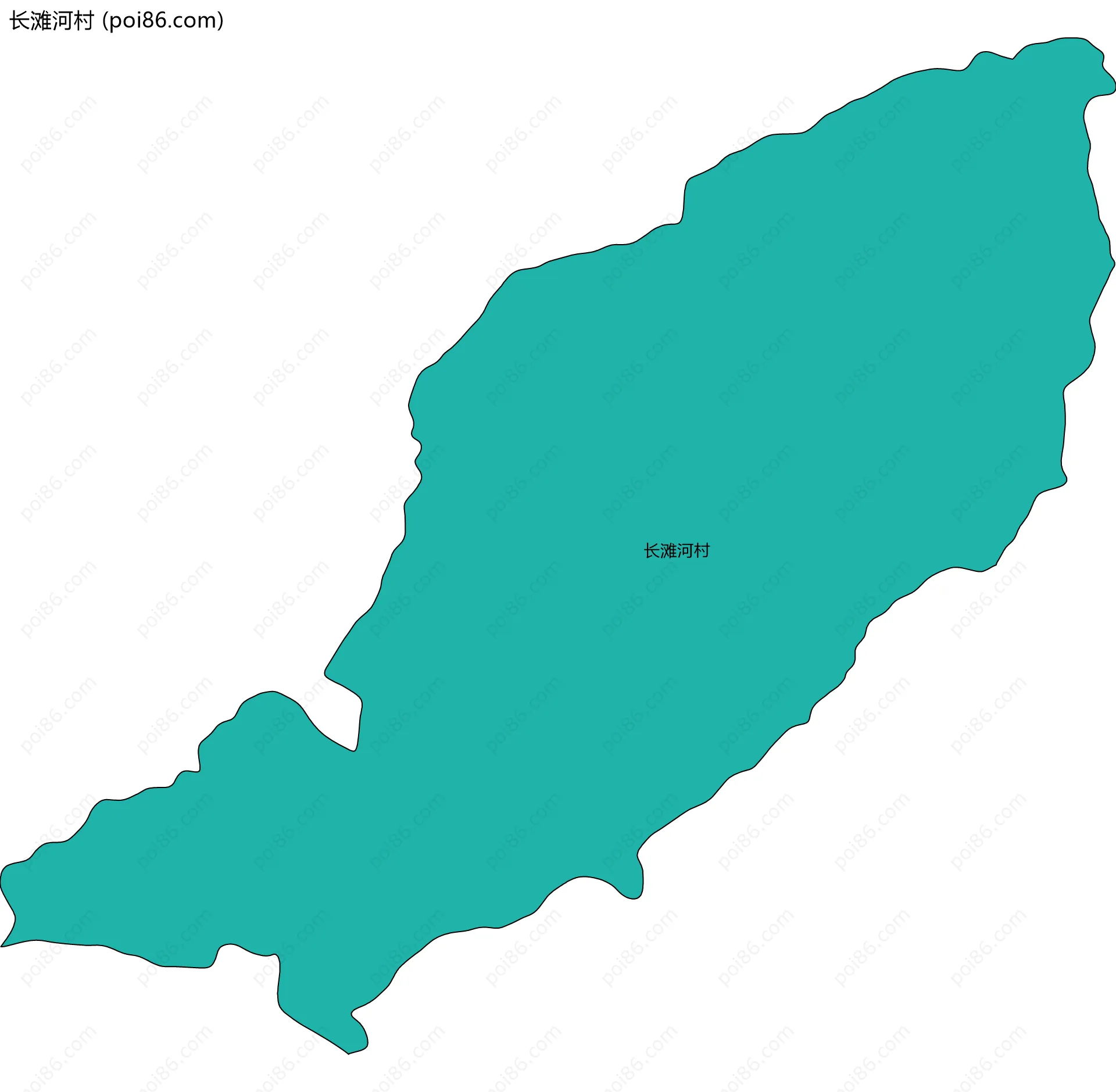 长滩河村边界地图