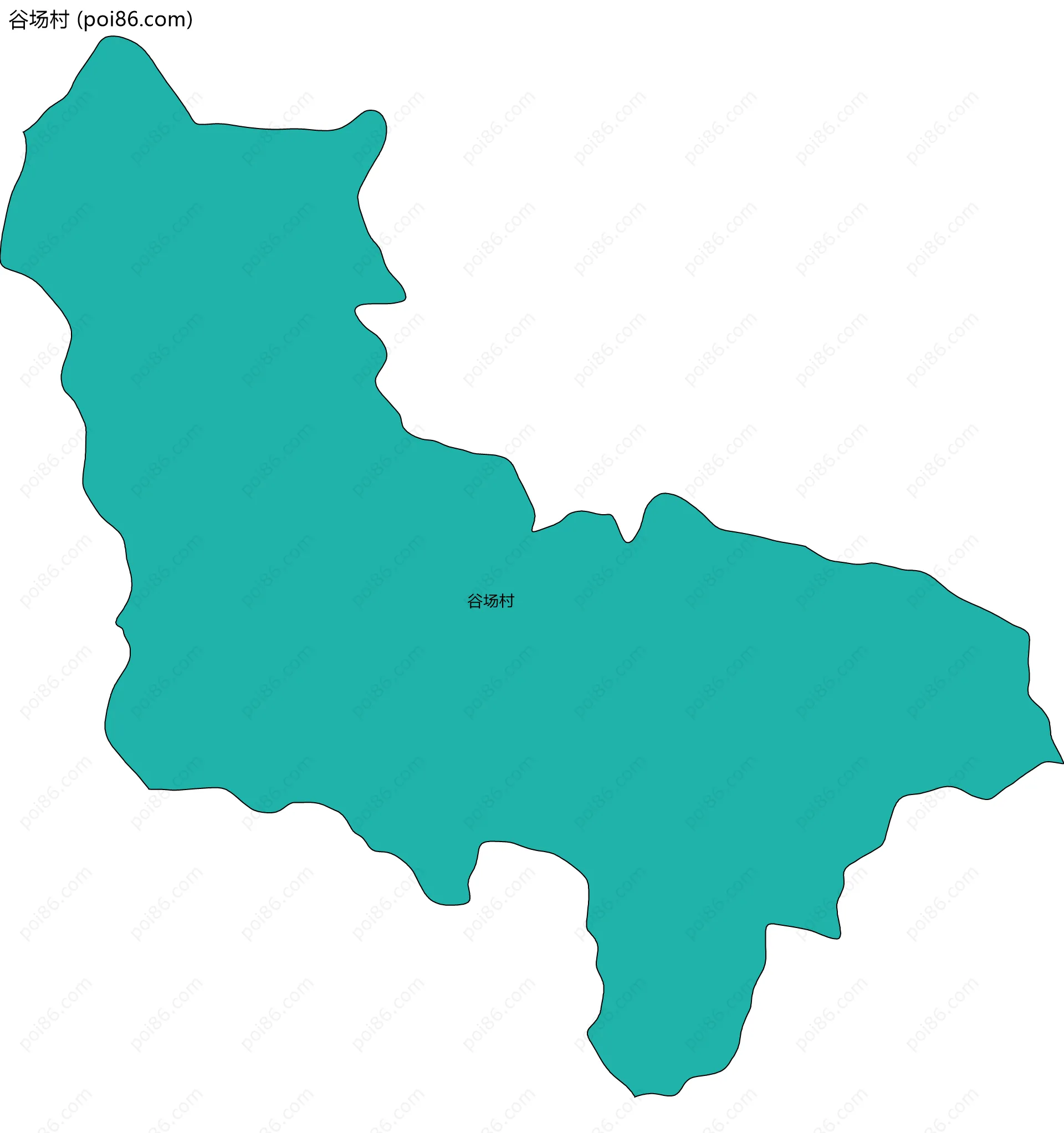 谷场村边界地图