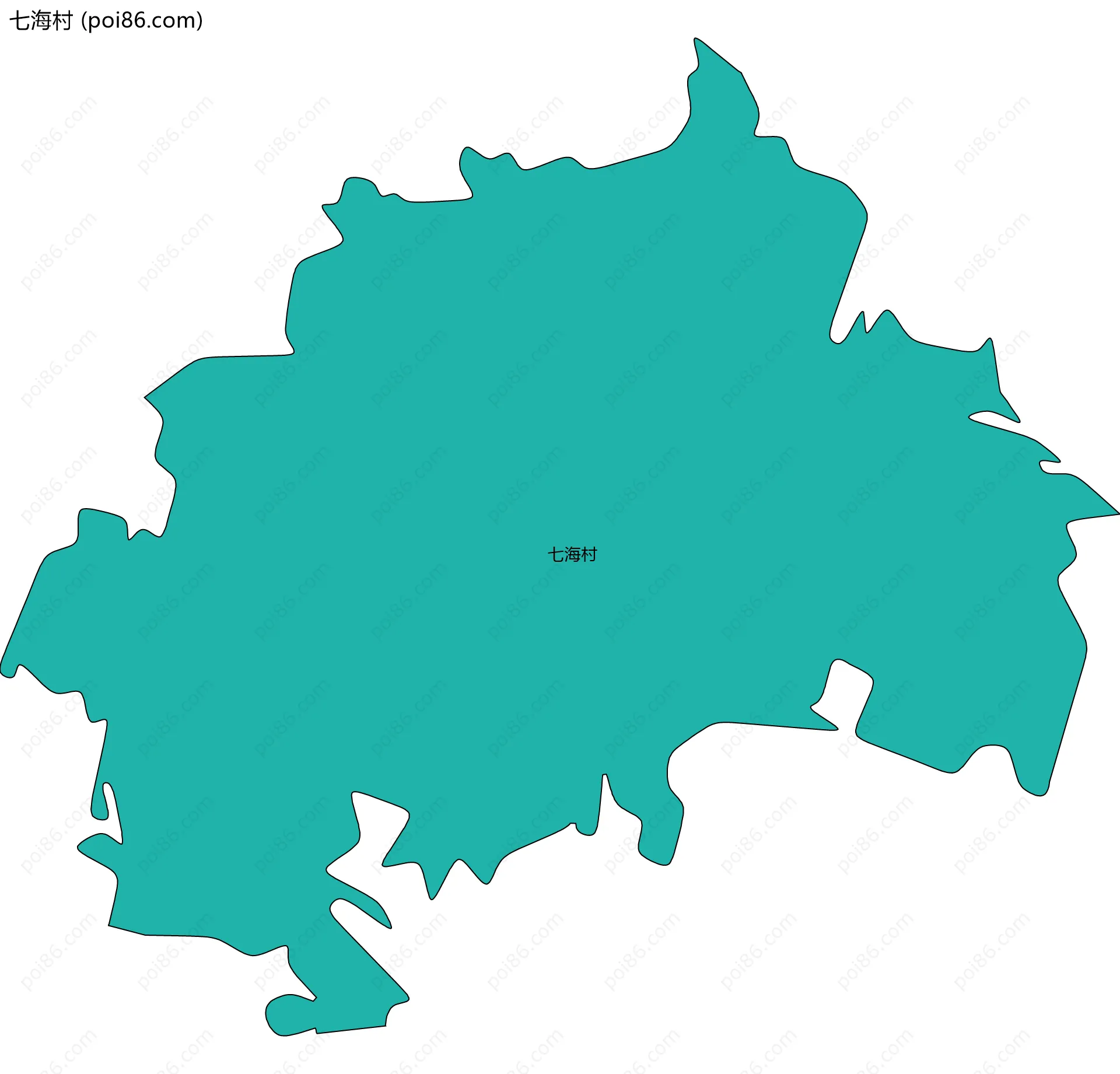 七海村边界地图