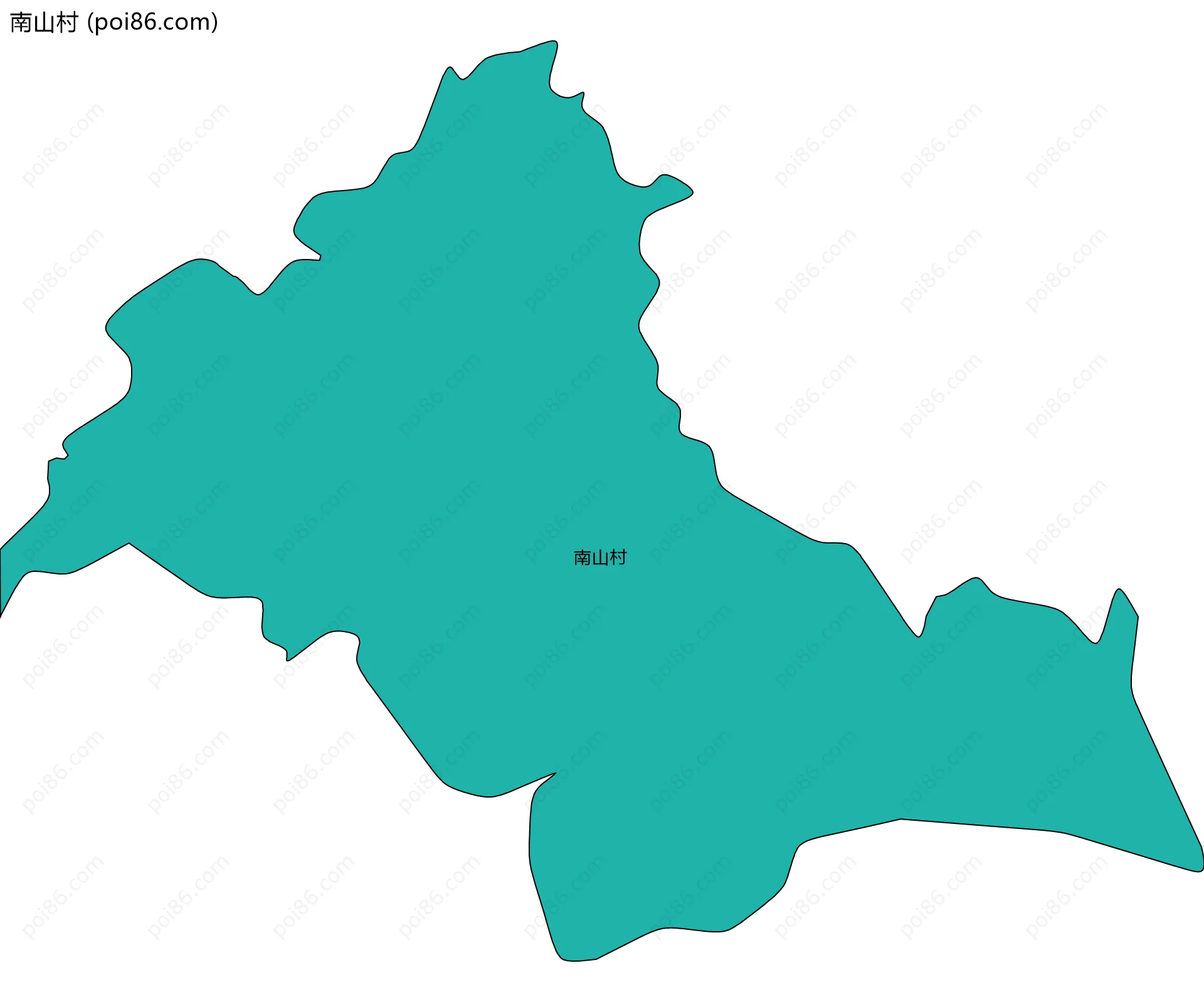 南山村边界地图
