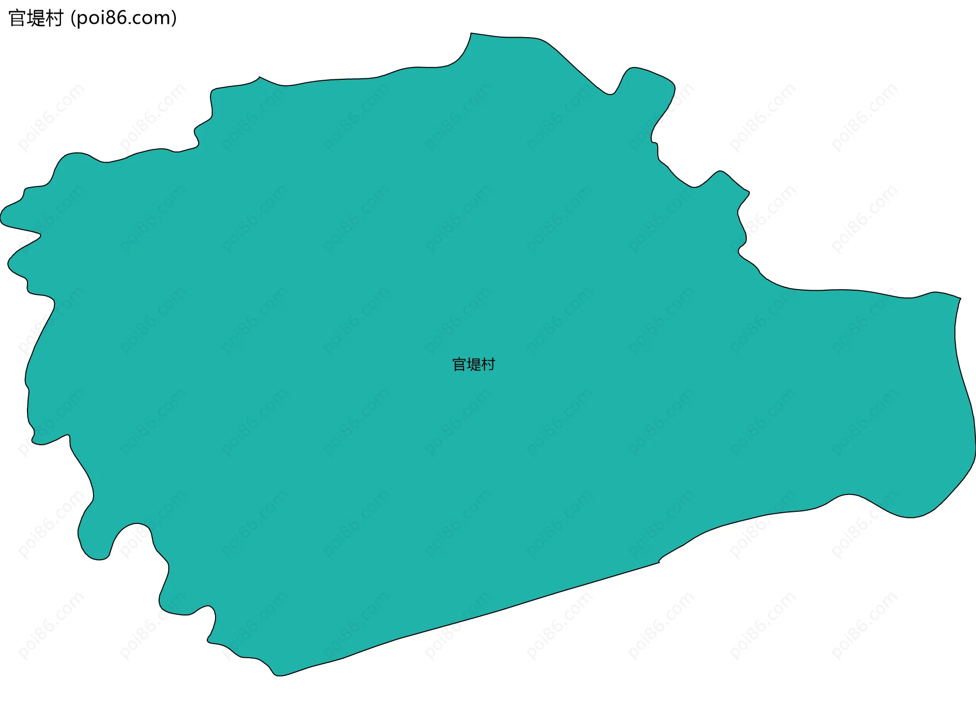 官堤村边界地图