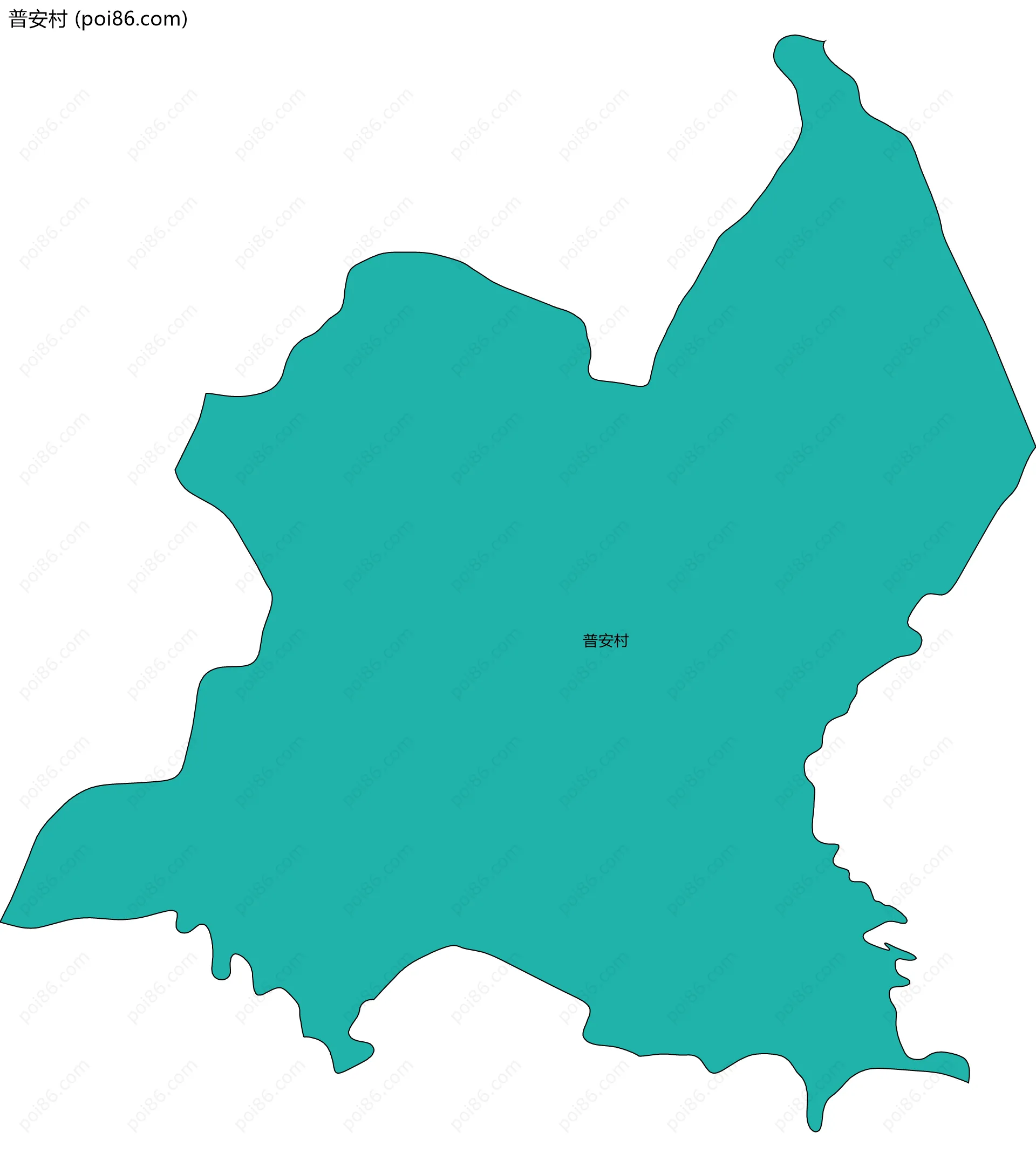 普安村边界地图