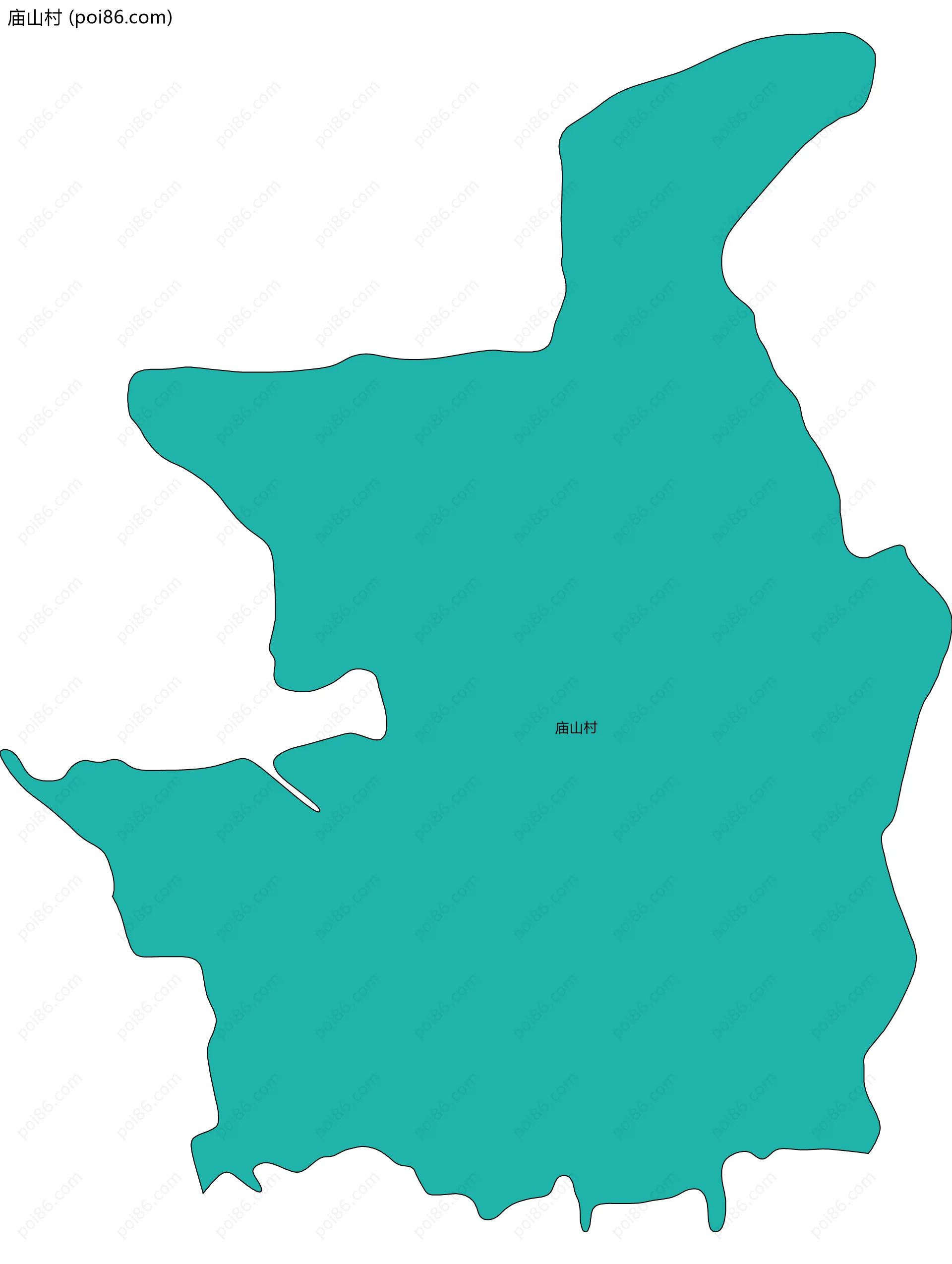 庙山村边界地图