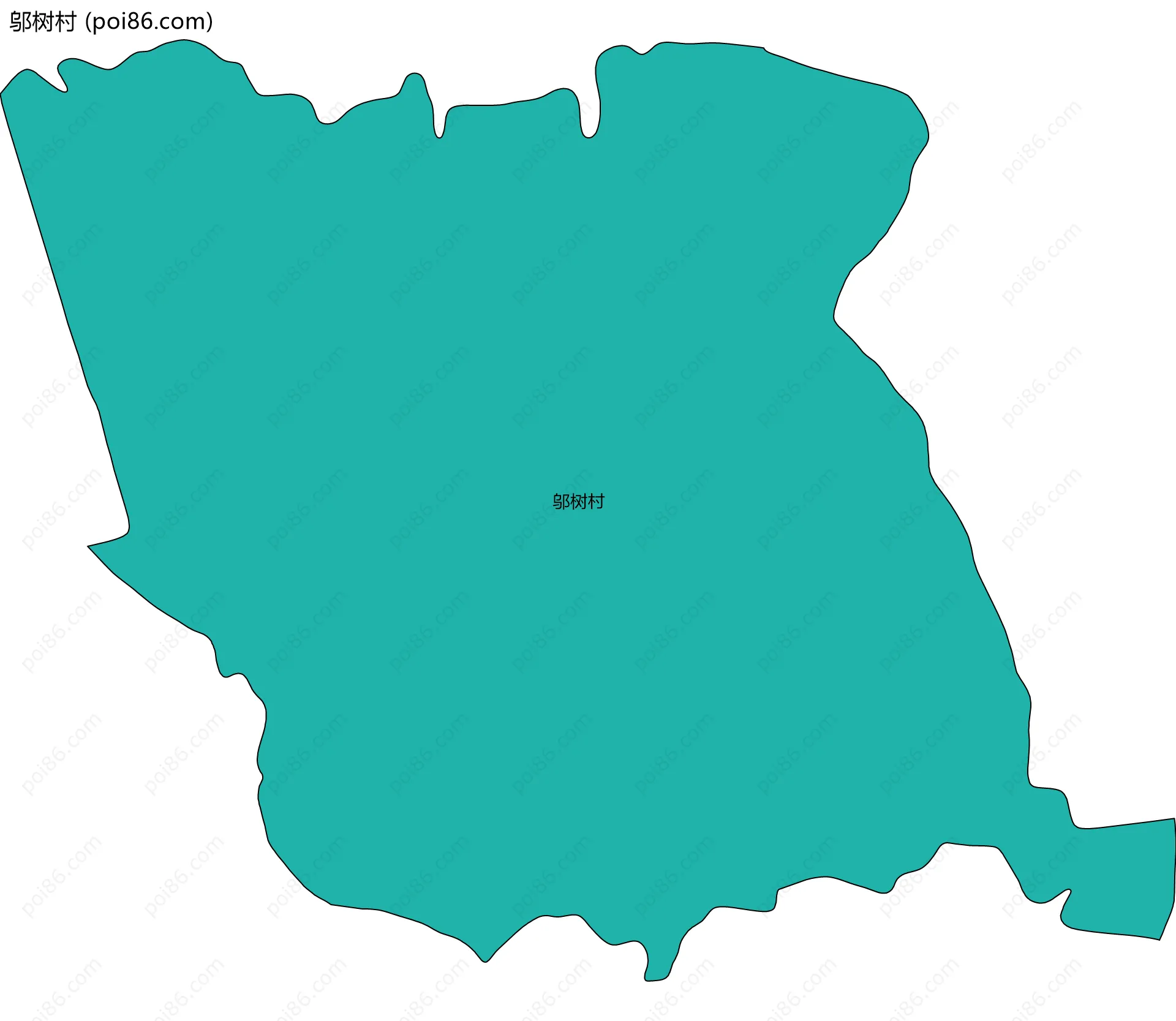 邬树村边界地图