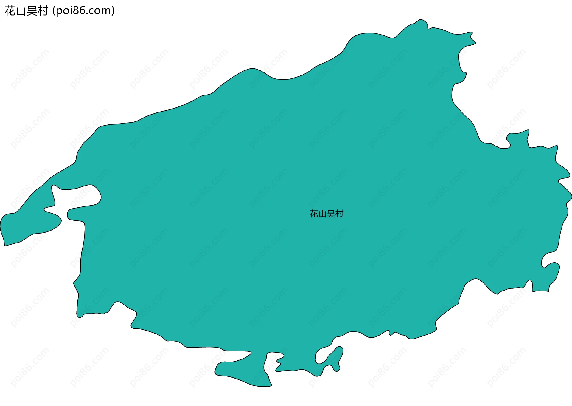 花山吴村边界地图