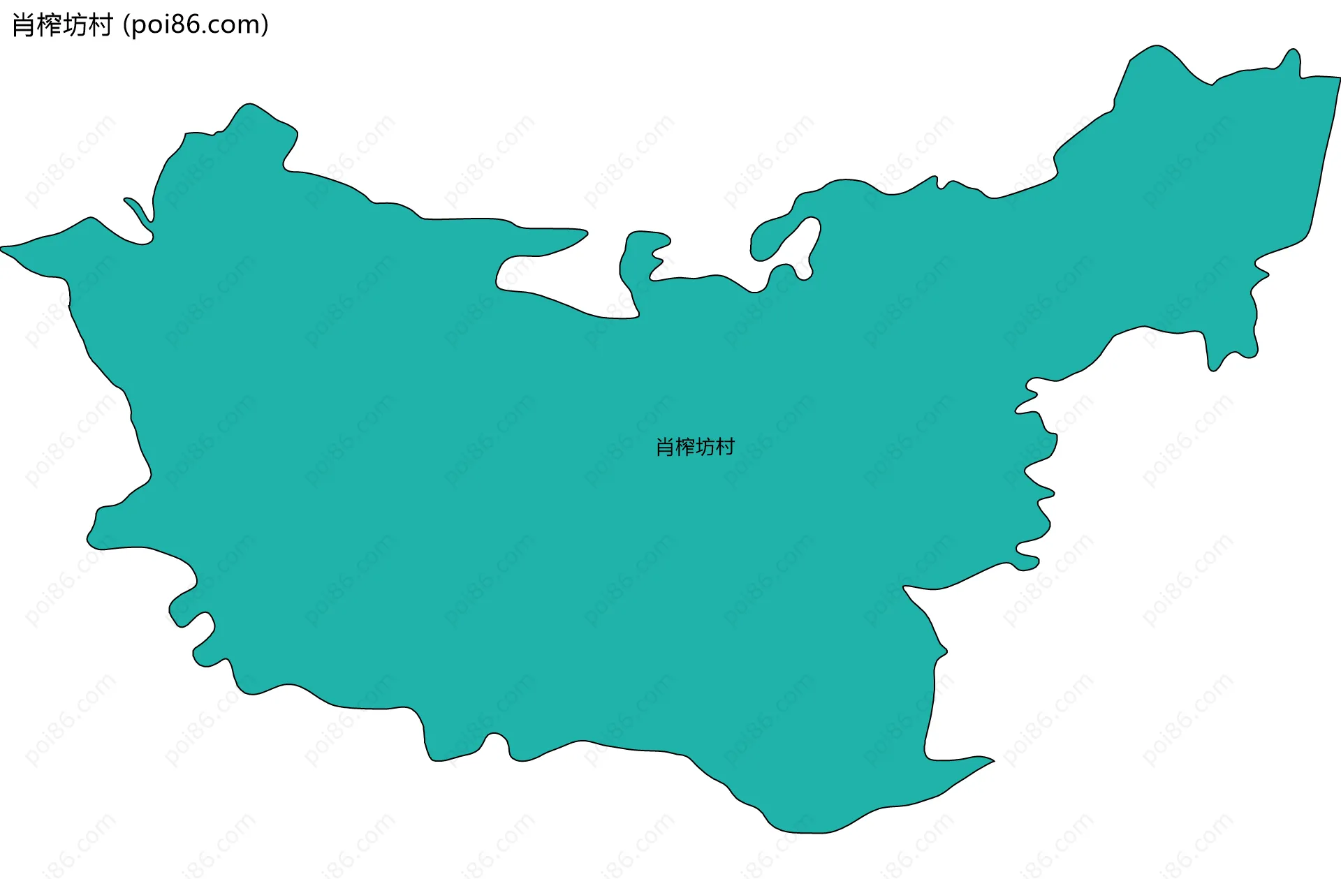 肖榨坊村边界地图