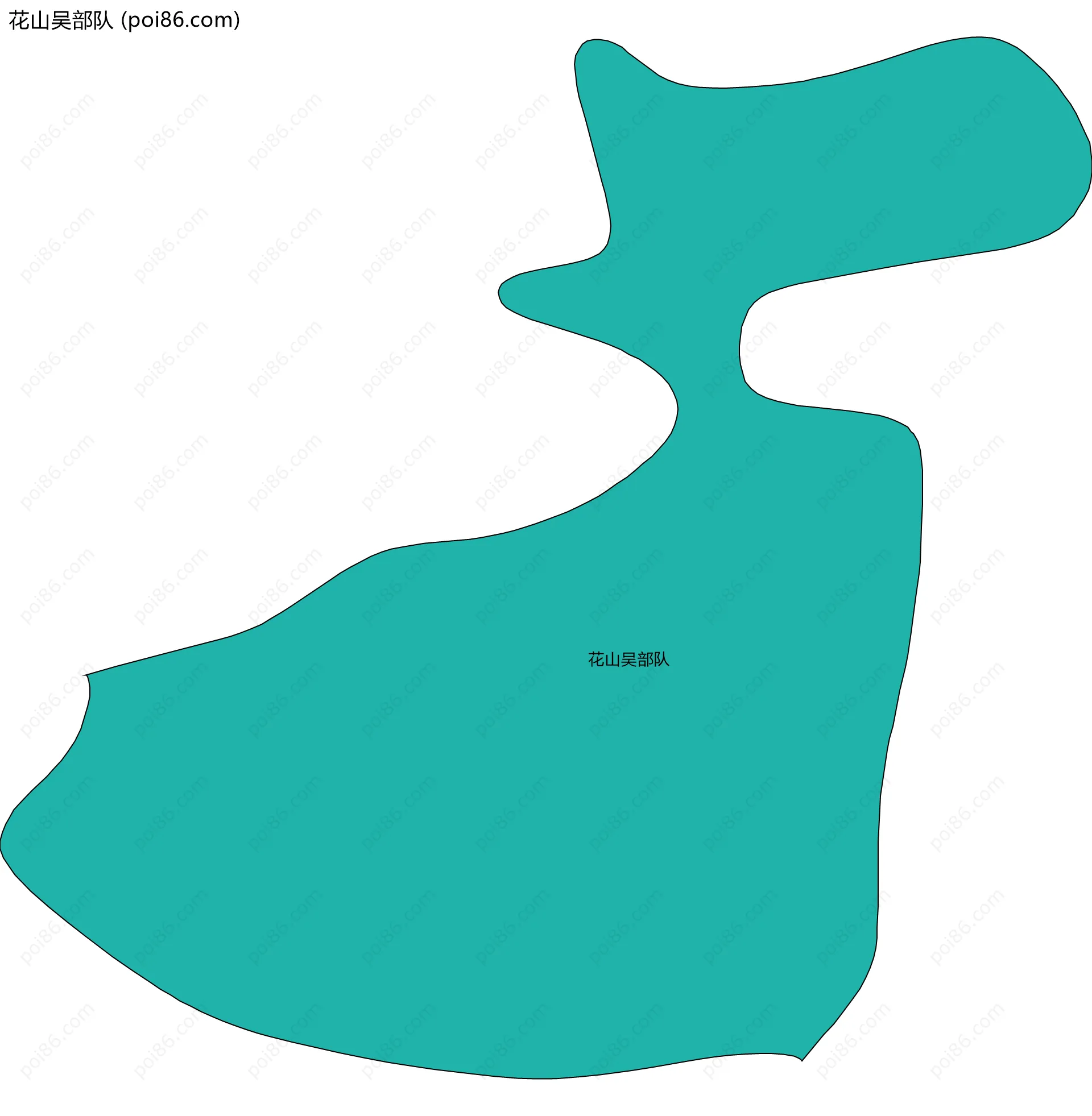 花山吴部队边界地图