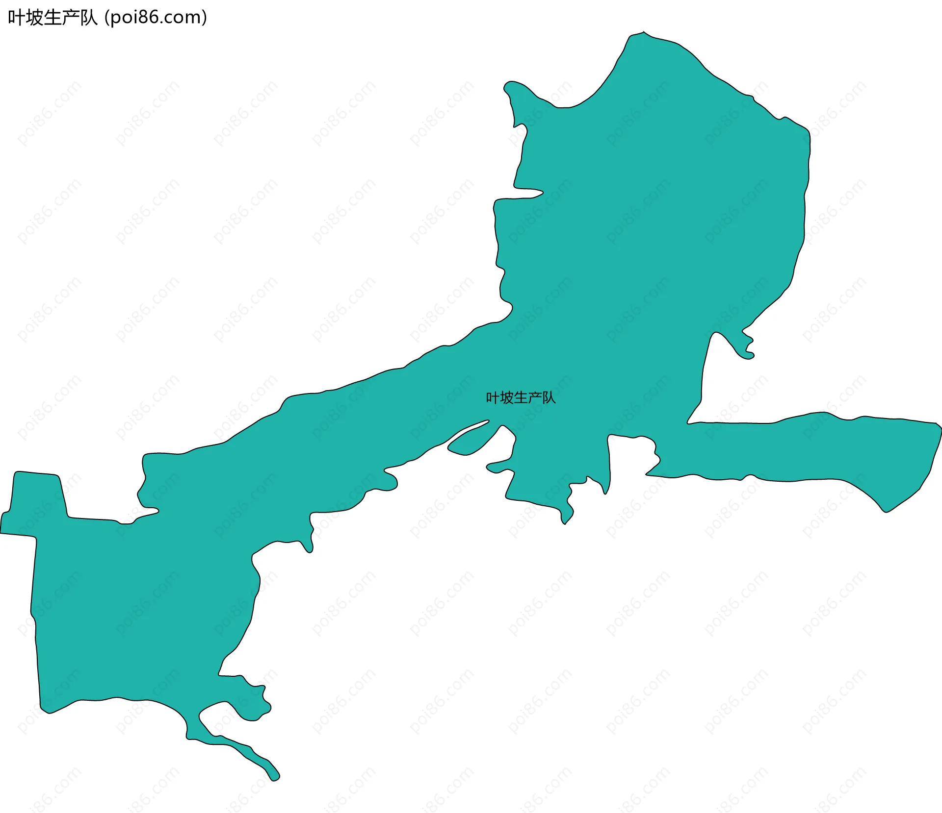 叶坡生产队边界地图