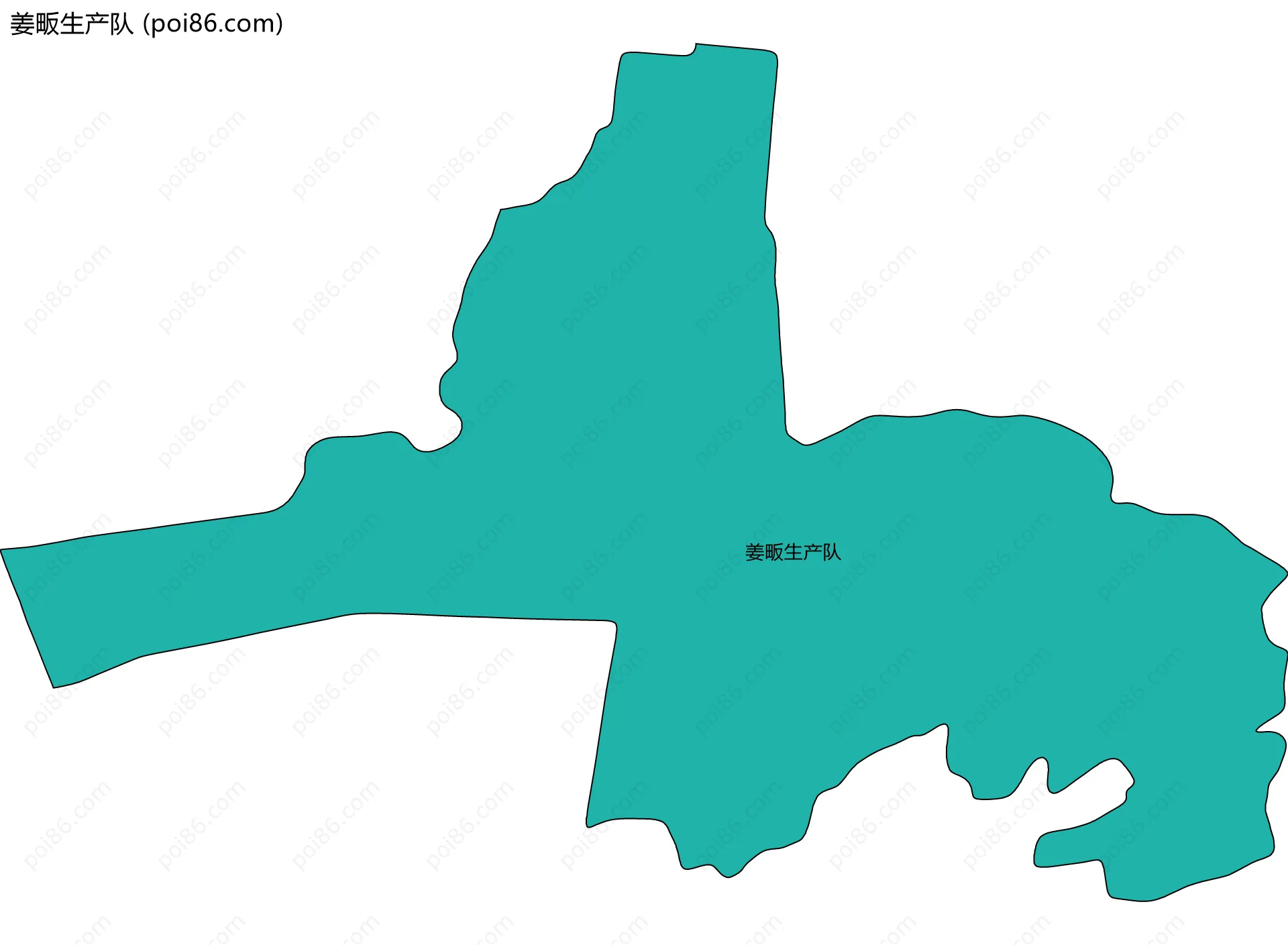 姜畈生产队边界地图