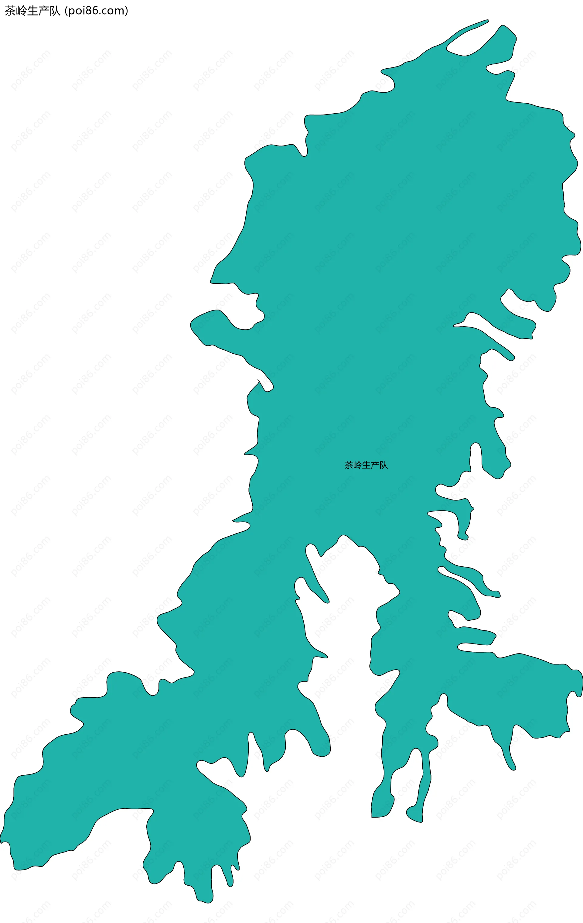 茶岭生产队边界地图