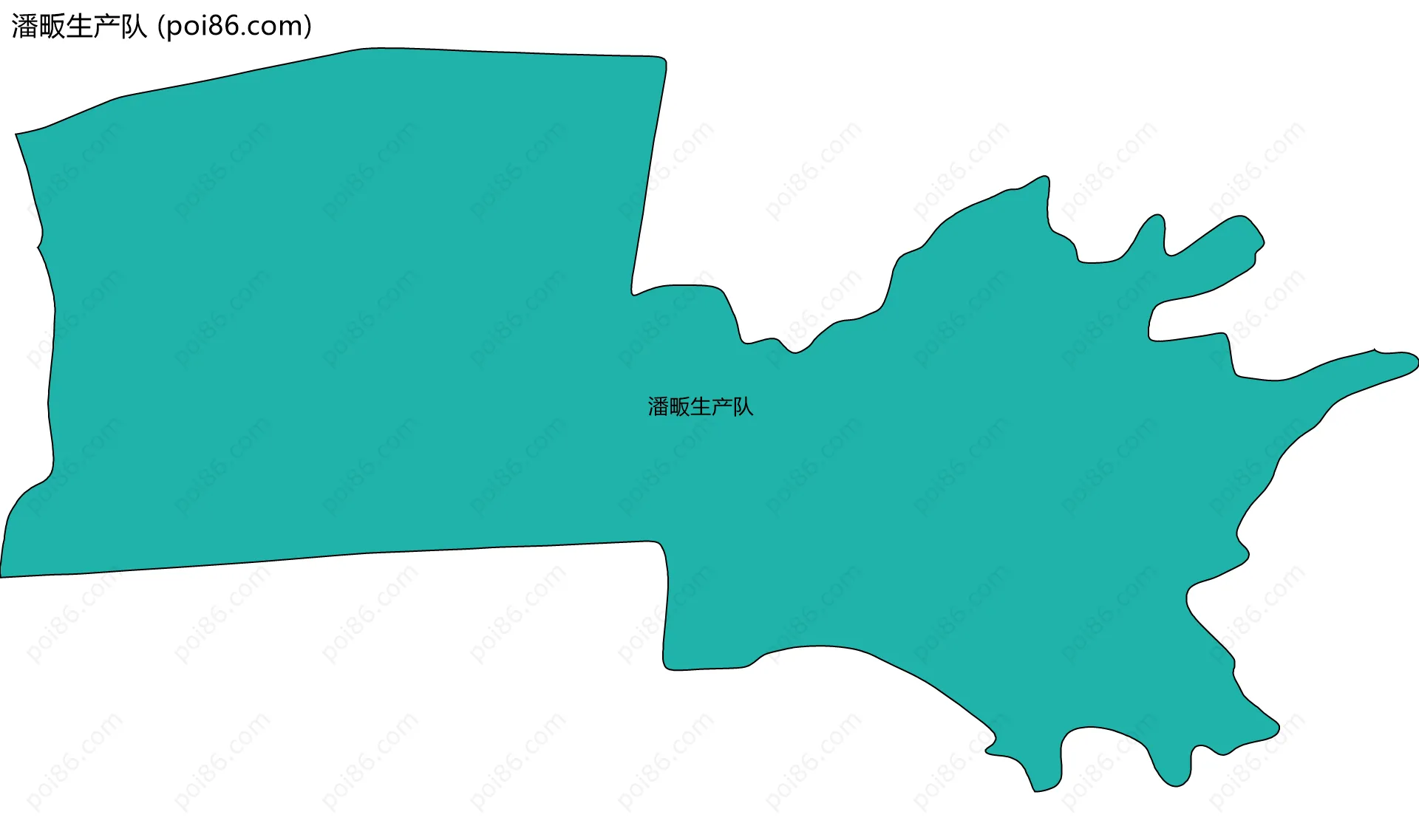 潘畈生产队边界地图