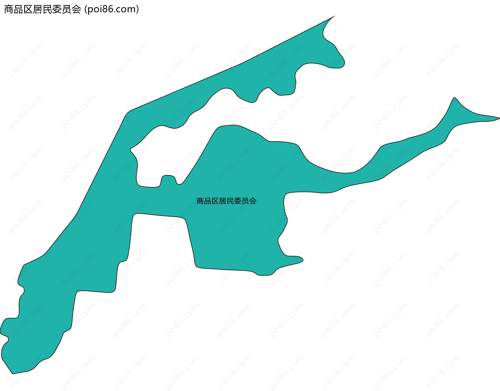 商品区居民委员会边界地图