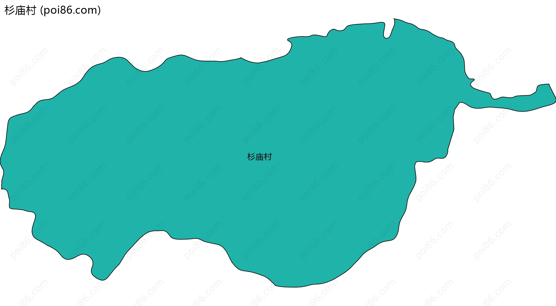 杉庙村边界地图