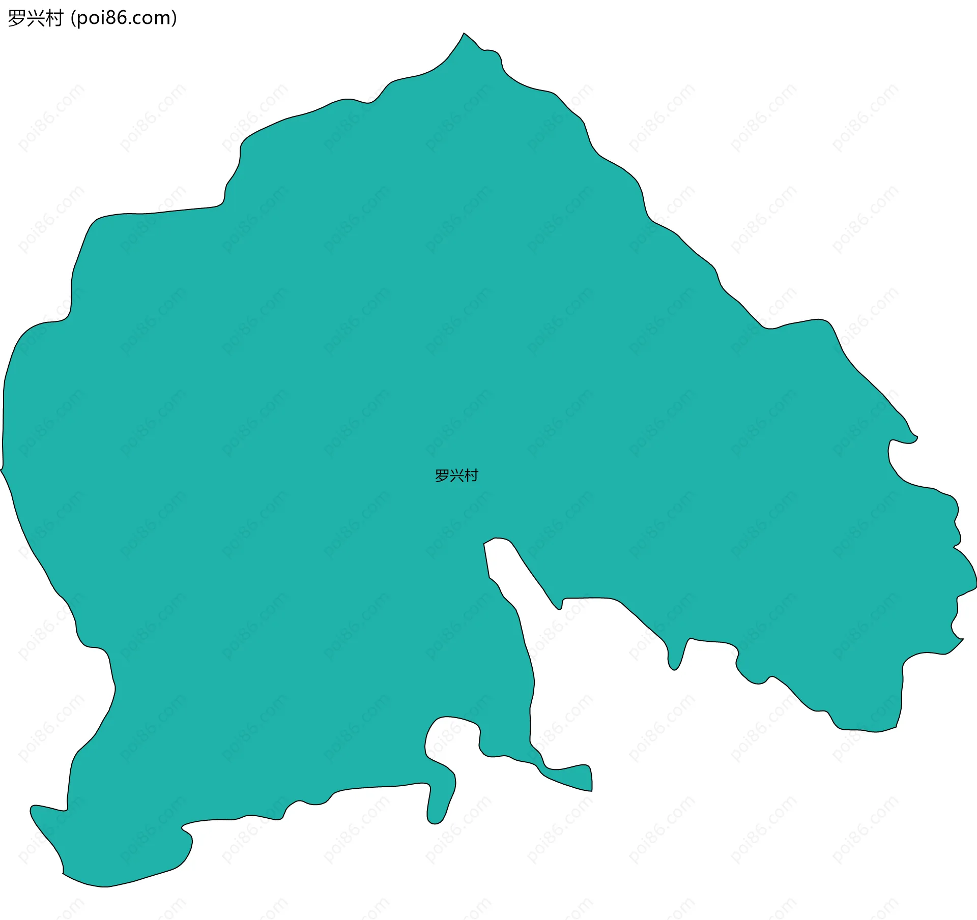 罗兴村边界地图