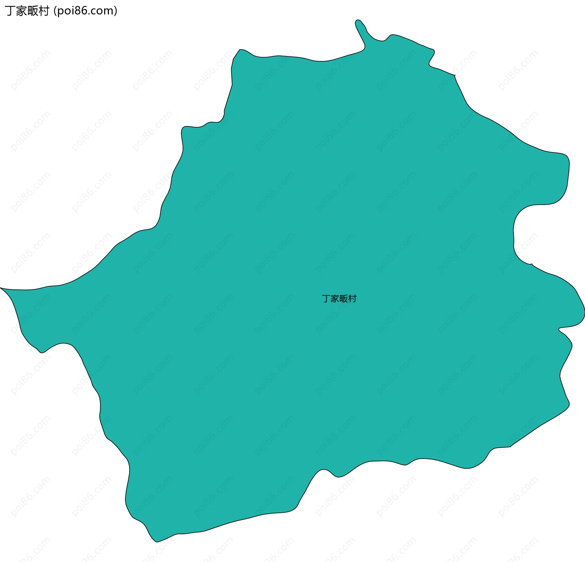 丁家畈村边界地图