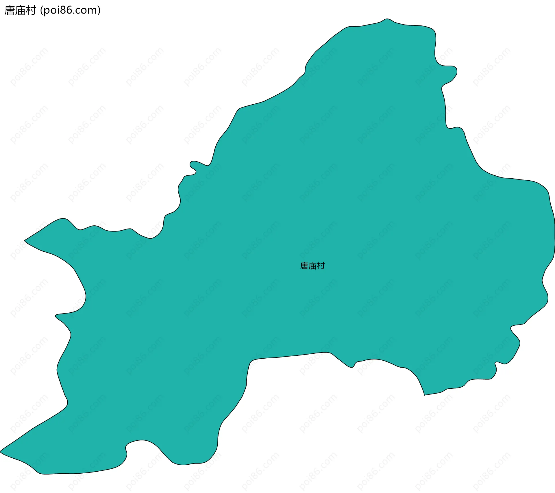 唐庙村边界地图