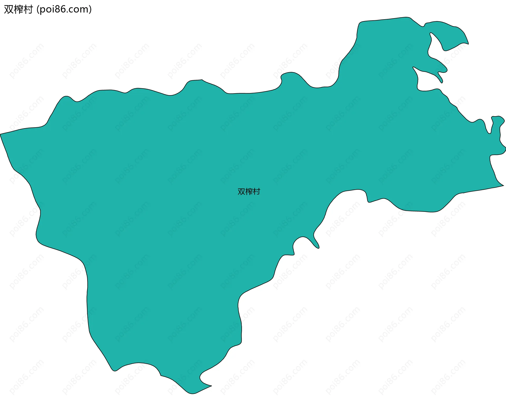 双榨村边界地图