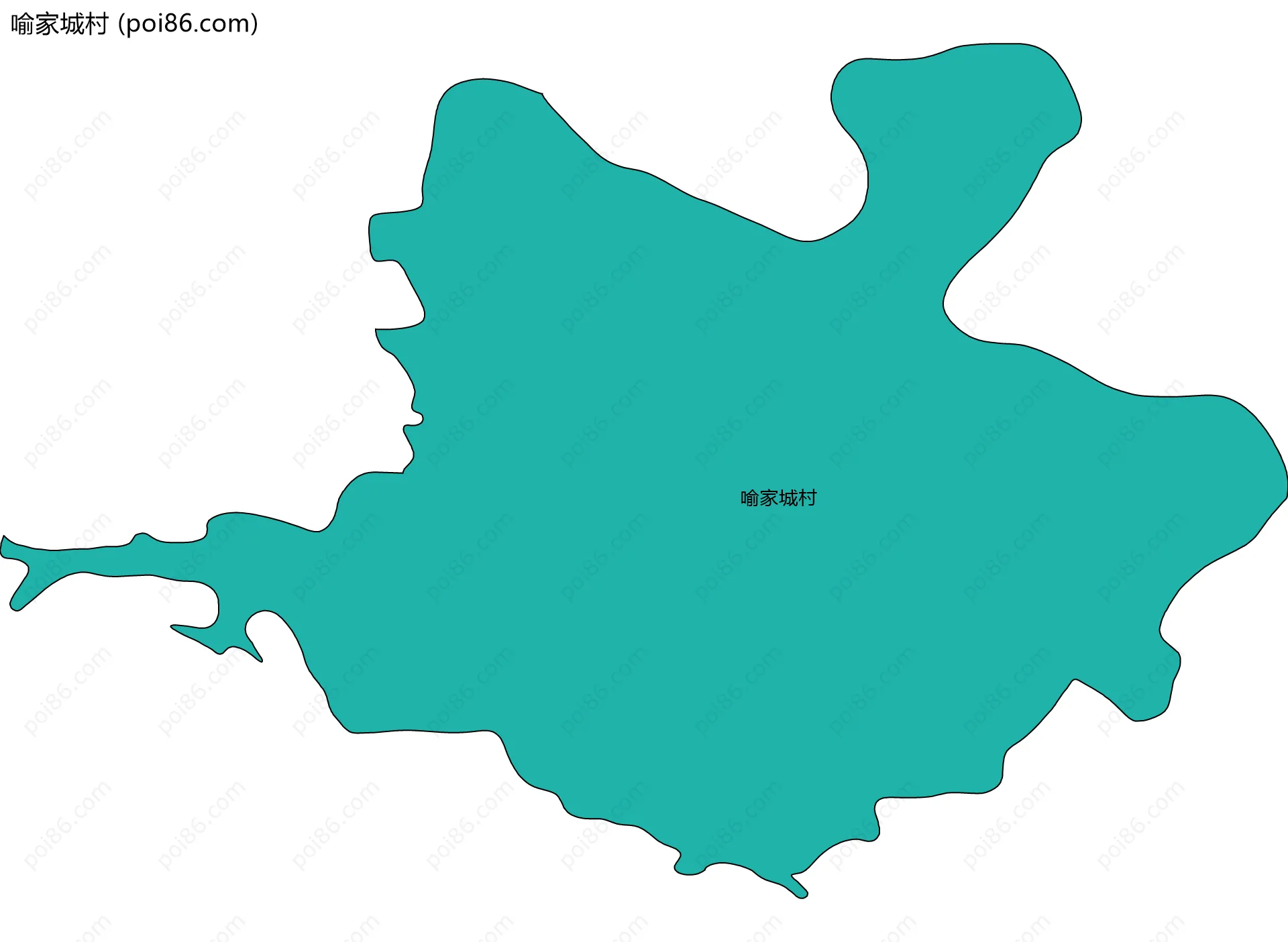 喻家城村边界地图