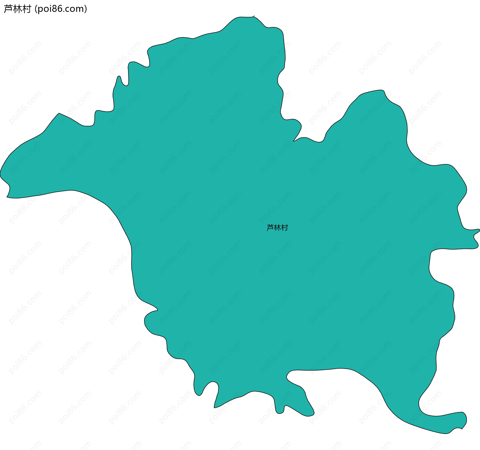 芦林村边界地图