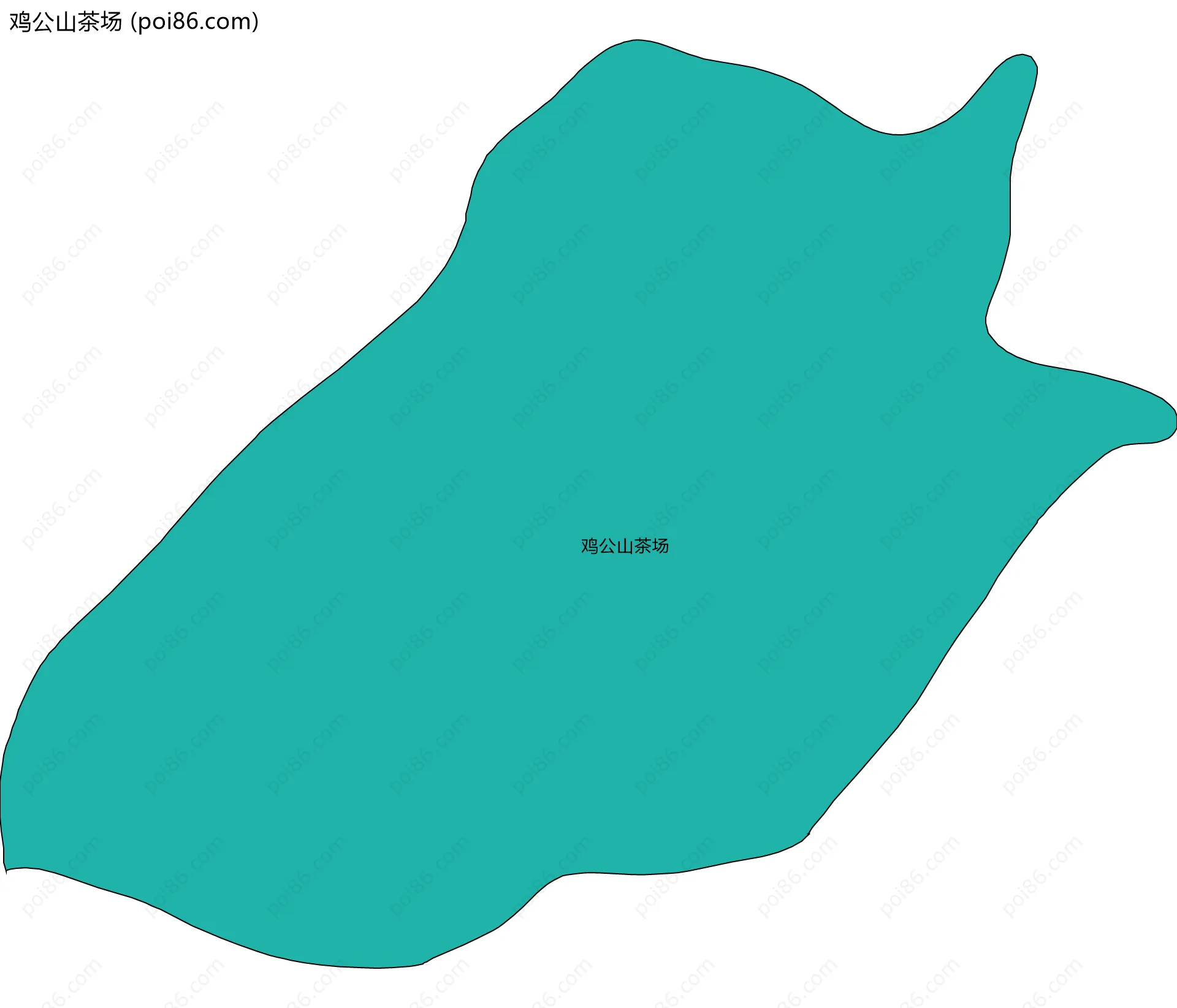 鸡公山茶场边界地图