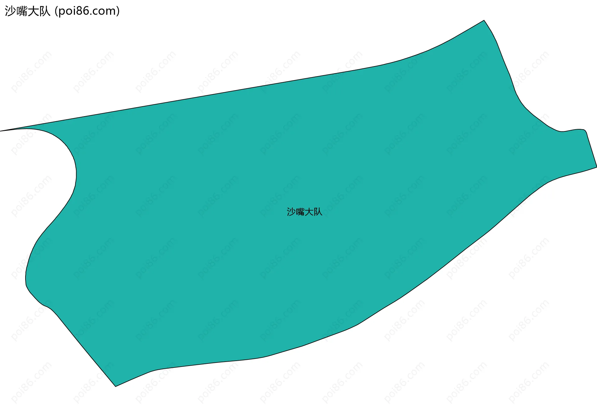沙嘴大队边界地图