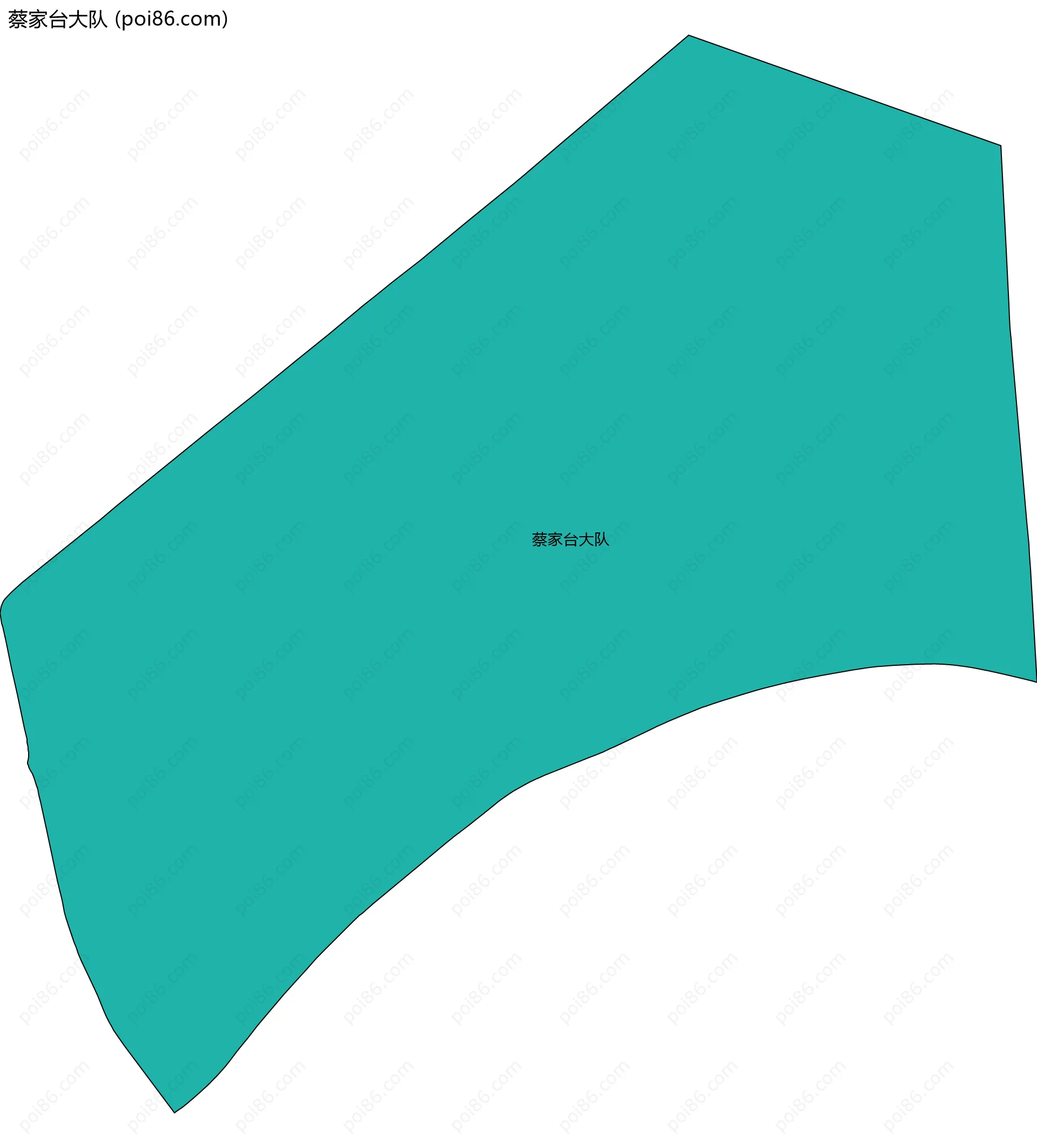 蔡家台大队边界地图