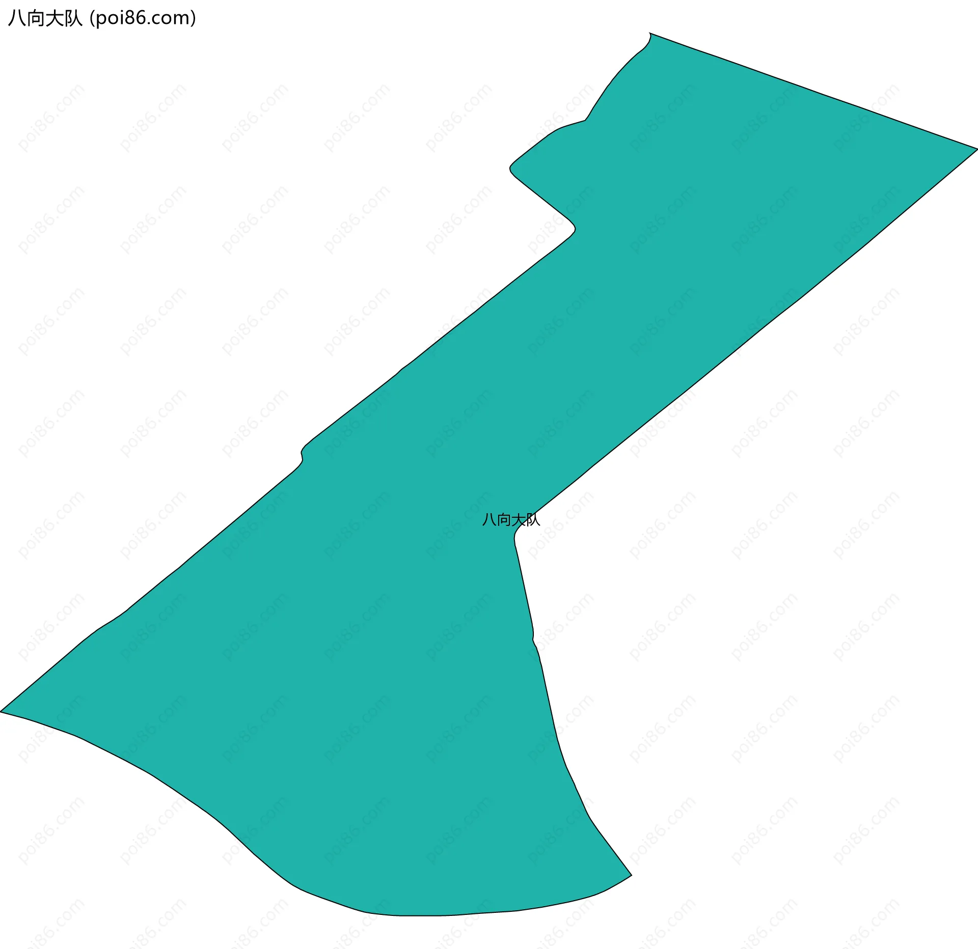 八向大队边界地图