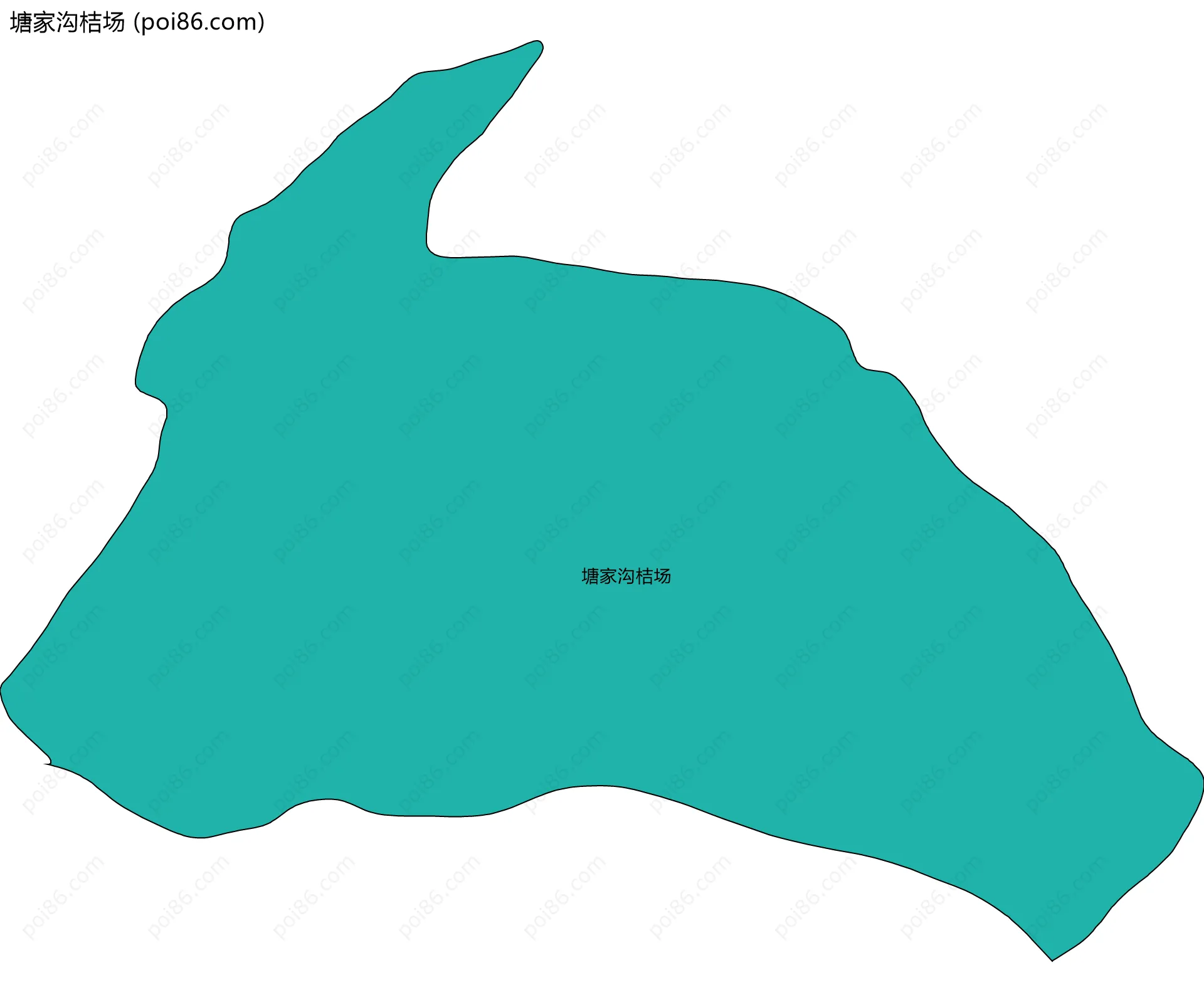 塘家沟桔场边界地图