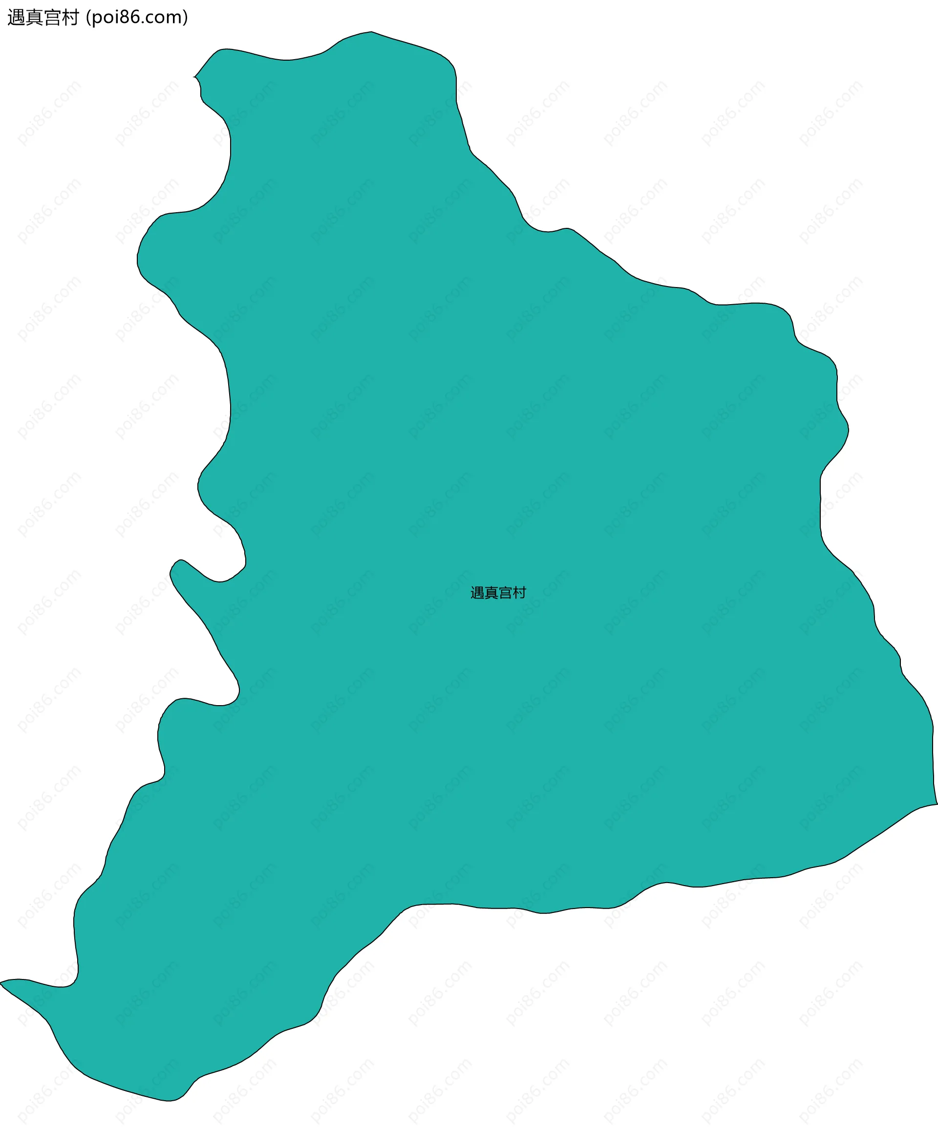遇真宫村边界地图