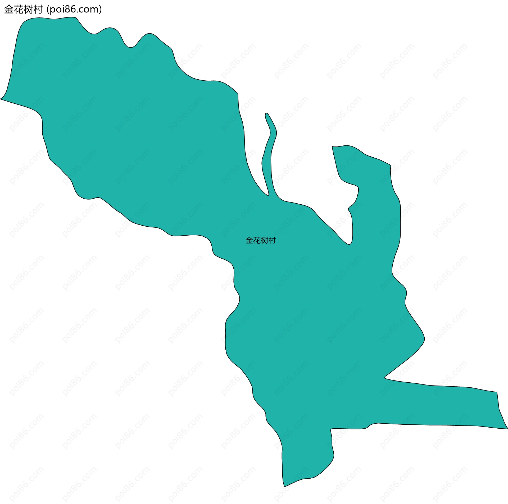 金花树村边界地图