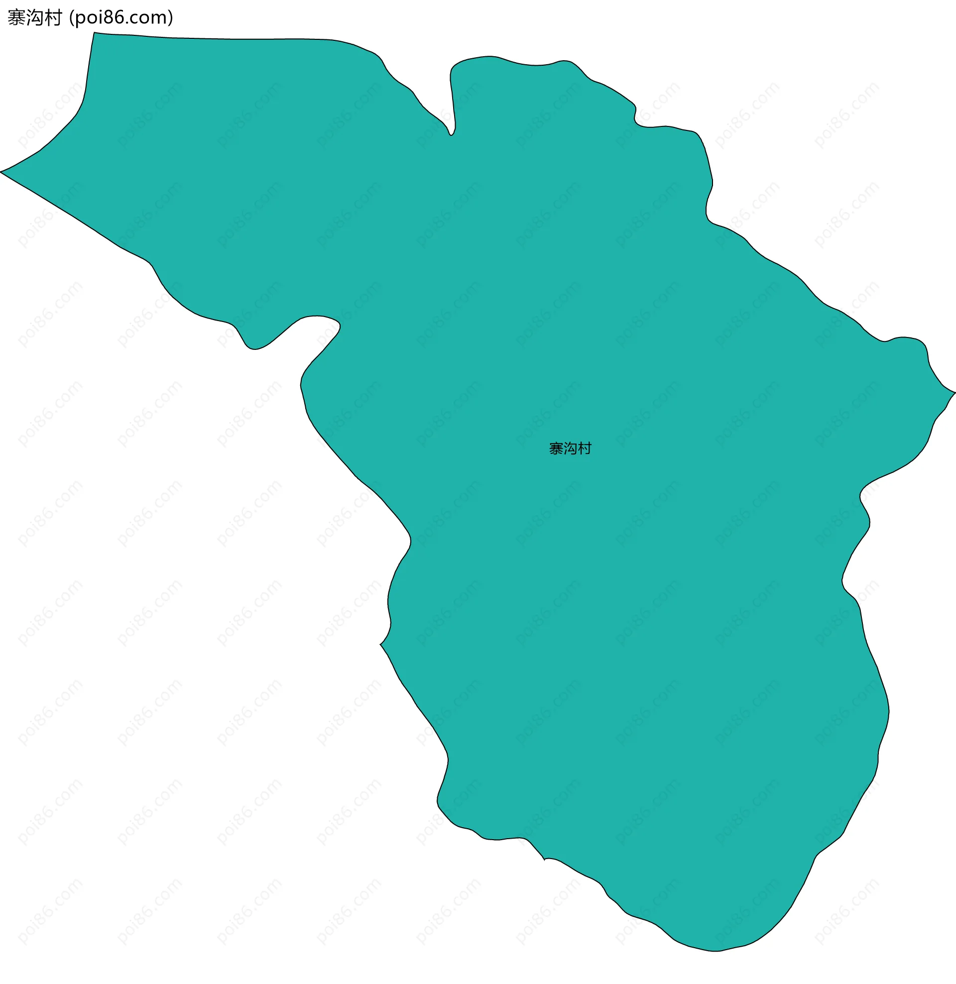 寨沟村边界地图