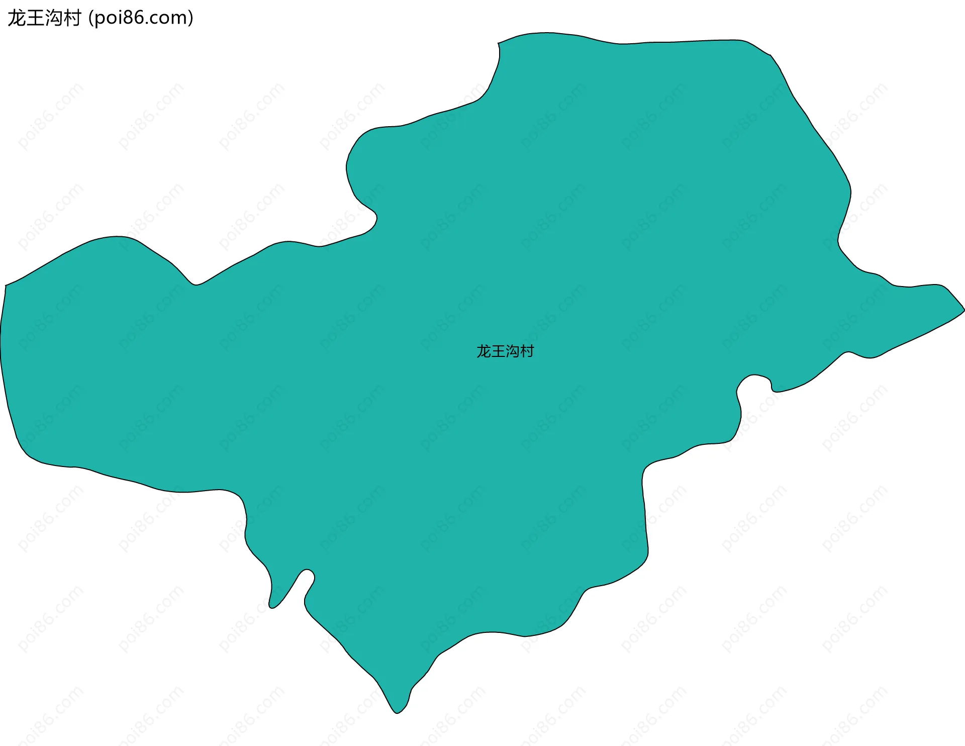 龙王沟村边界地图