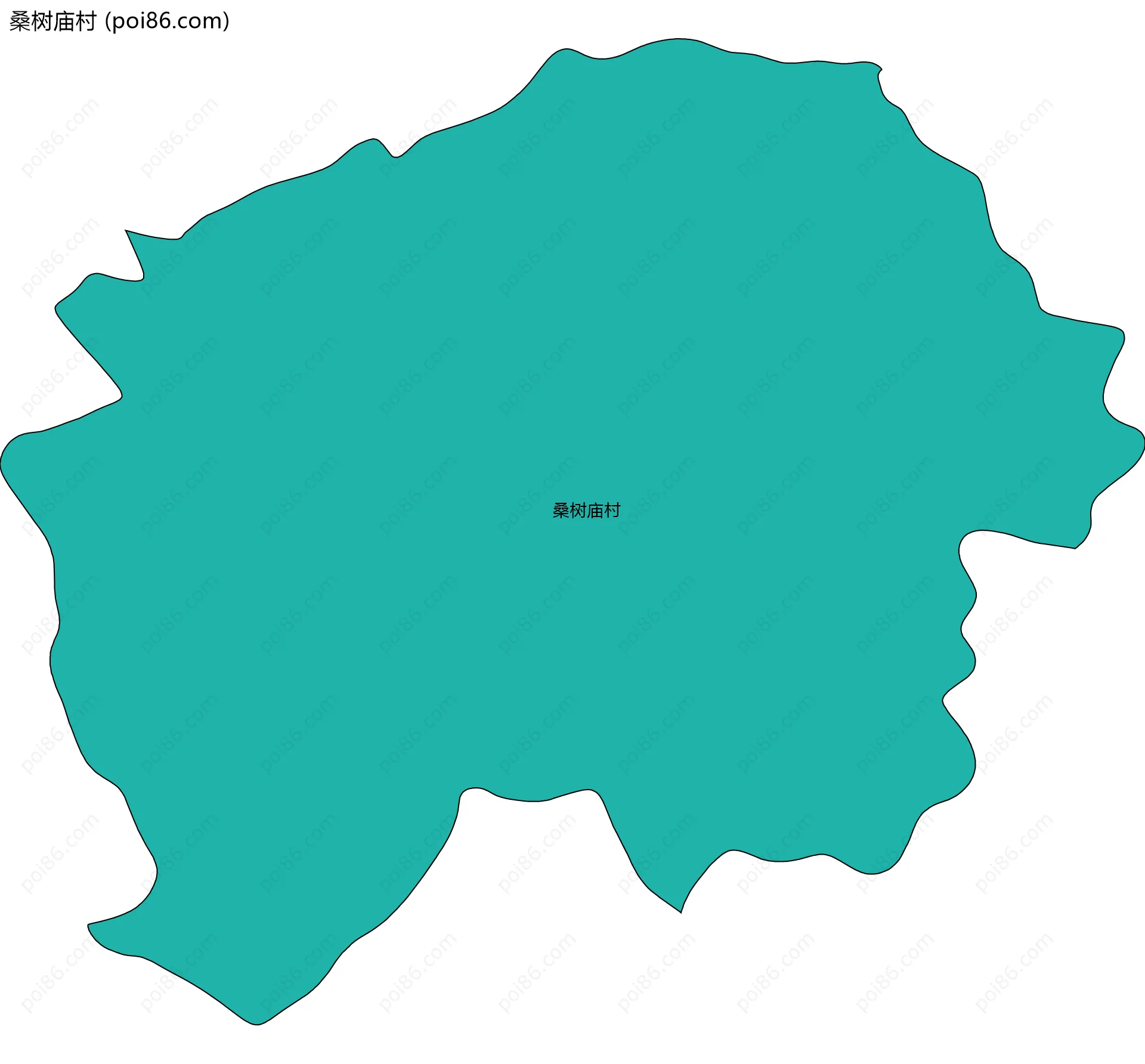 桑树庙村边界地图