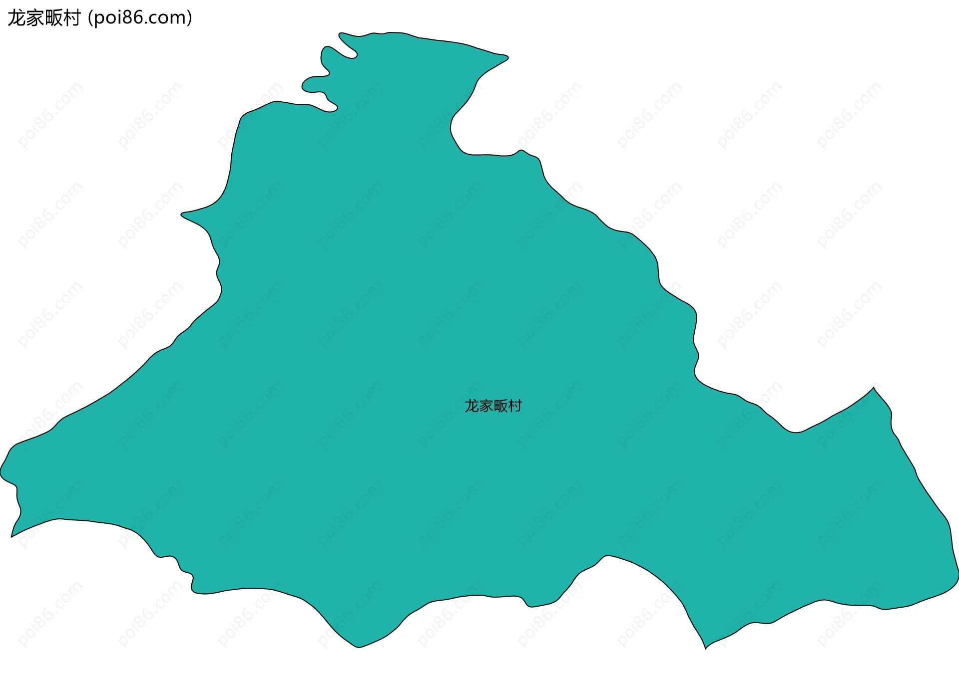 龙家畈村边界地图