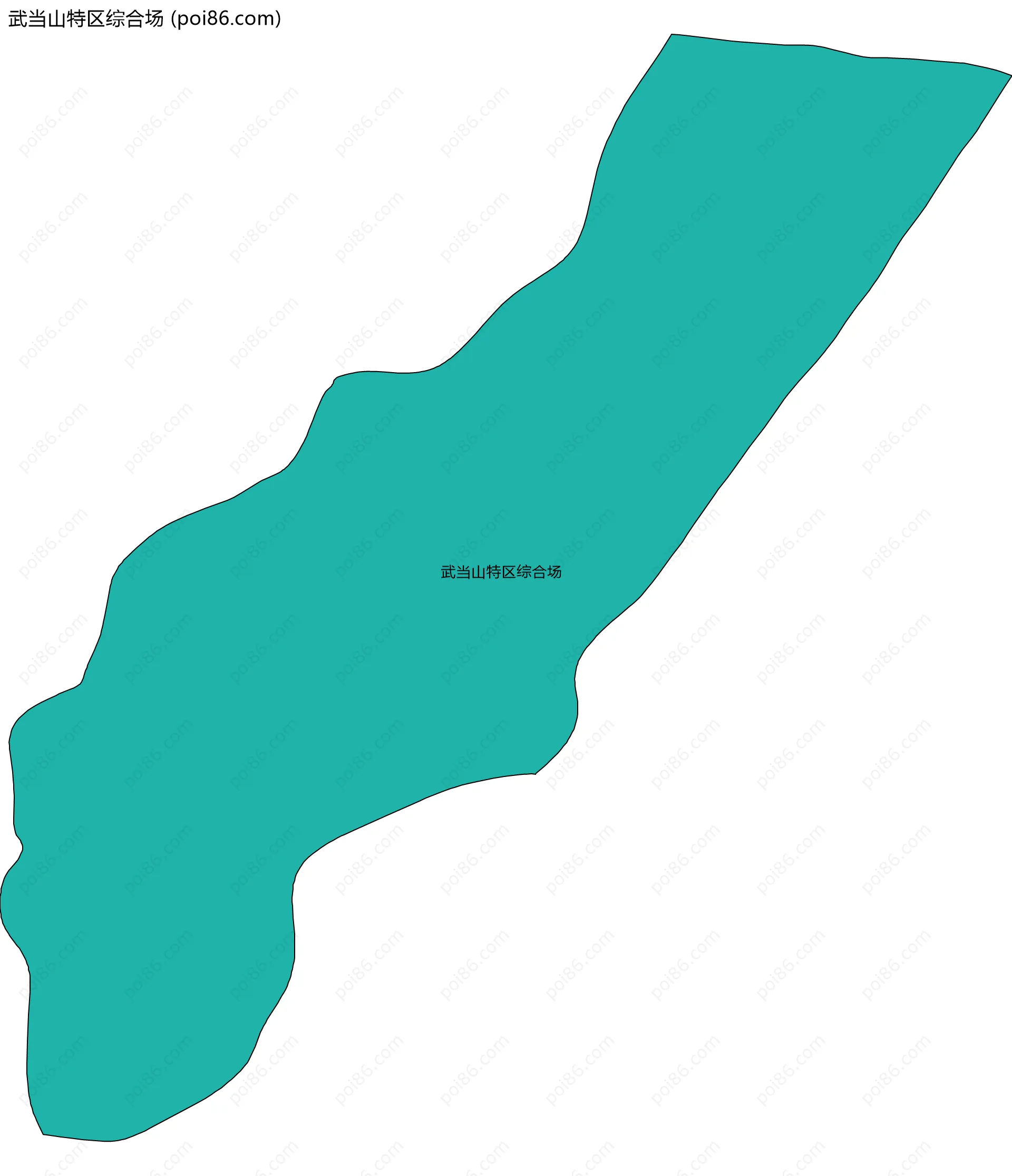 武当山特区综合场边界地图