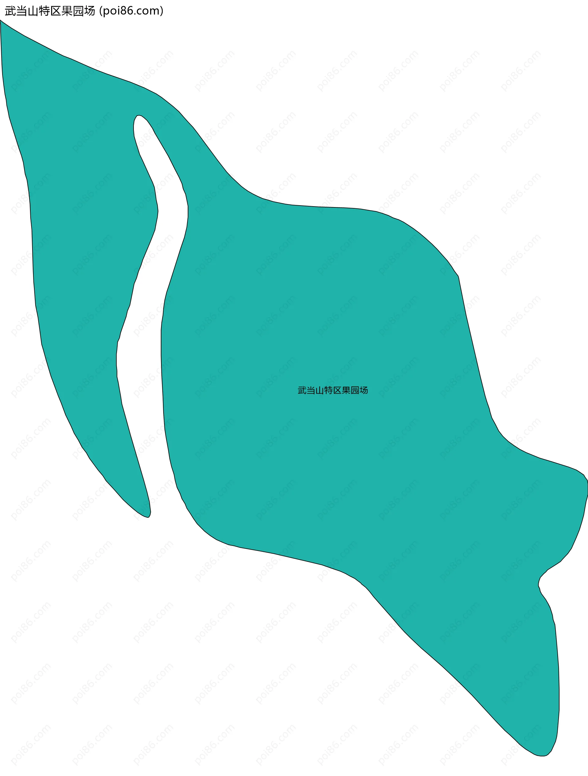 武当山特区果园场边界地图