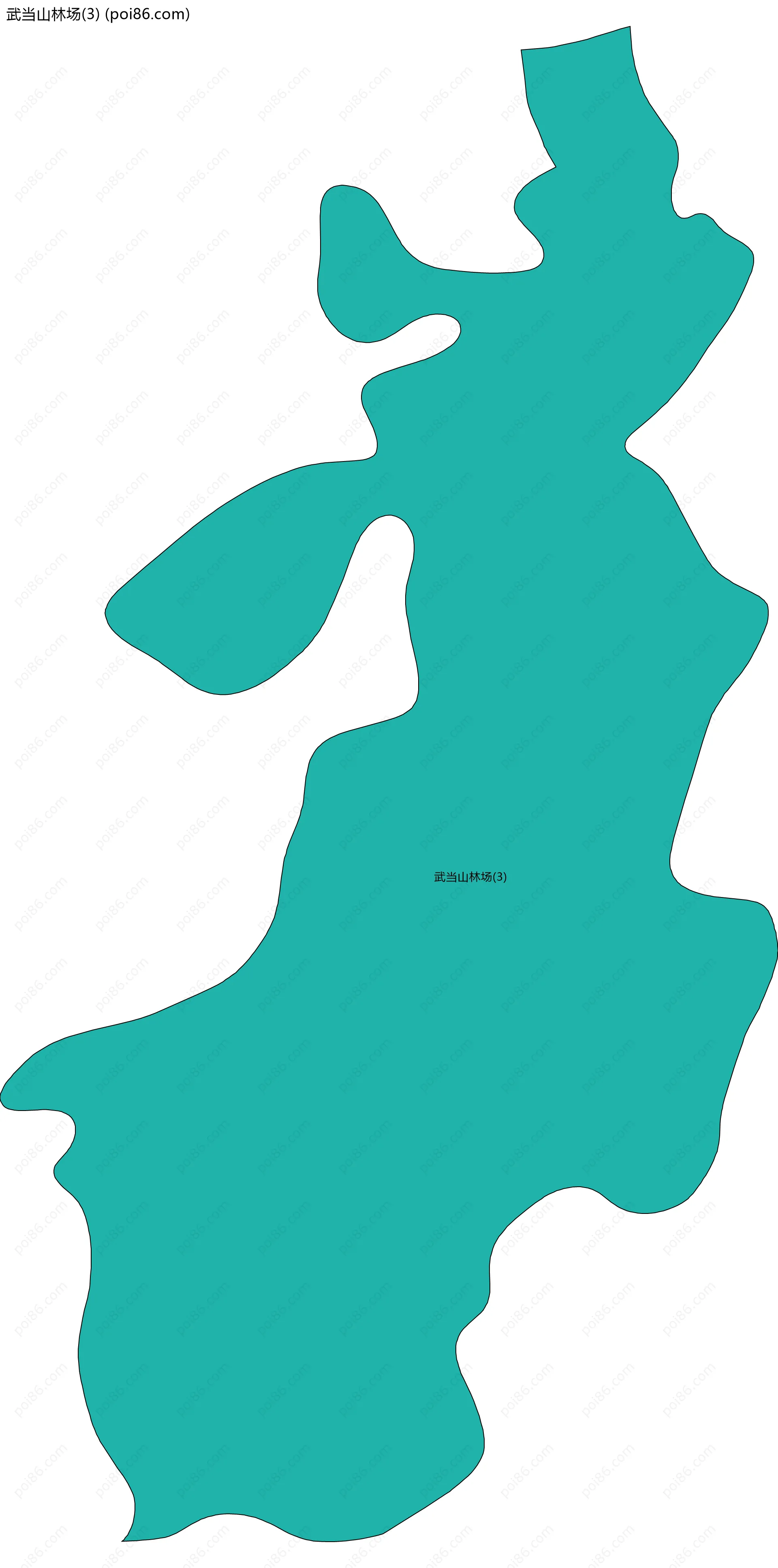 武当山林场(3)边界地图