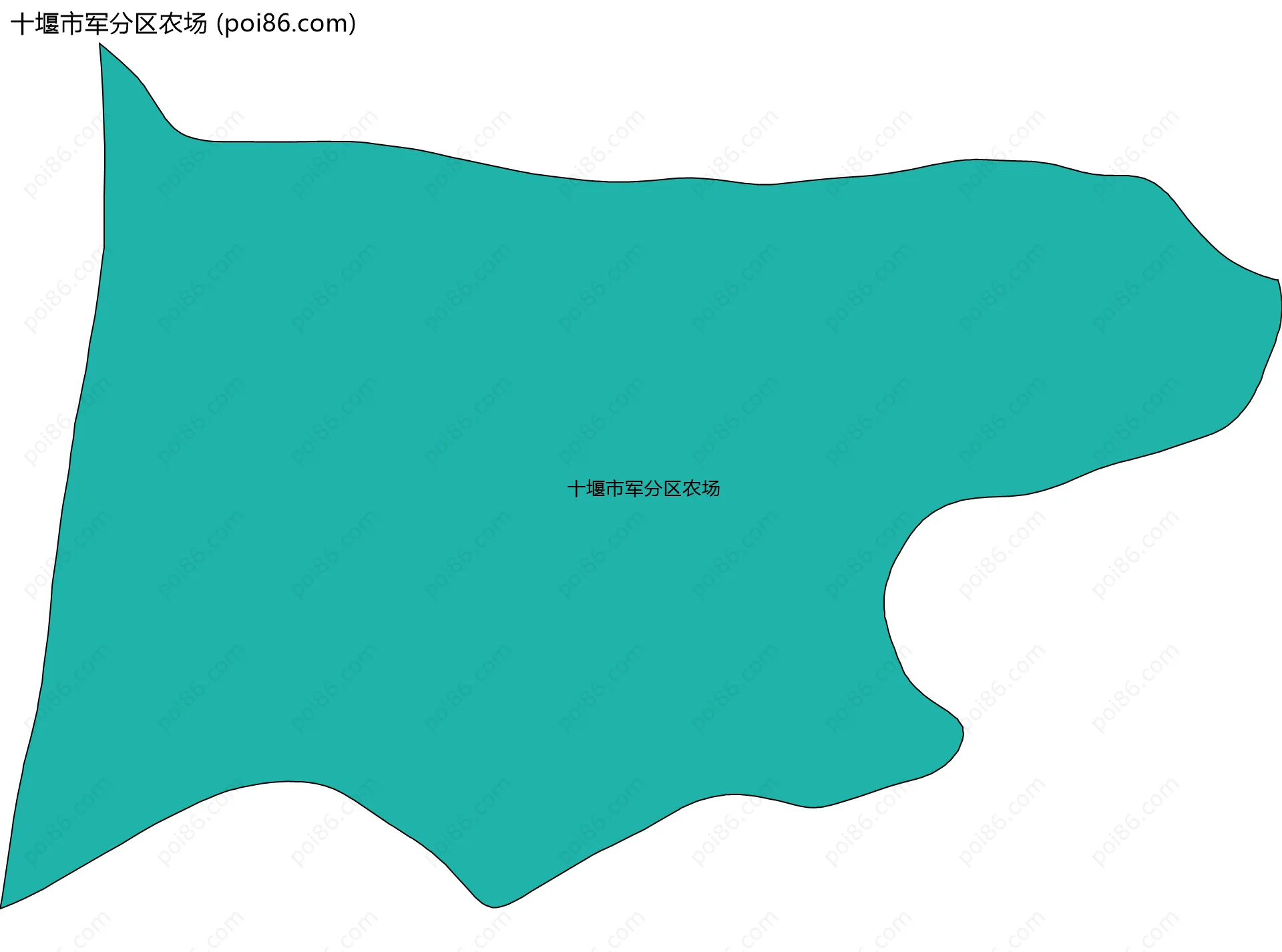 十堰市军分区农场边界地图