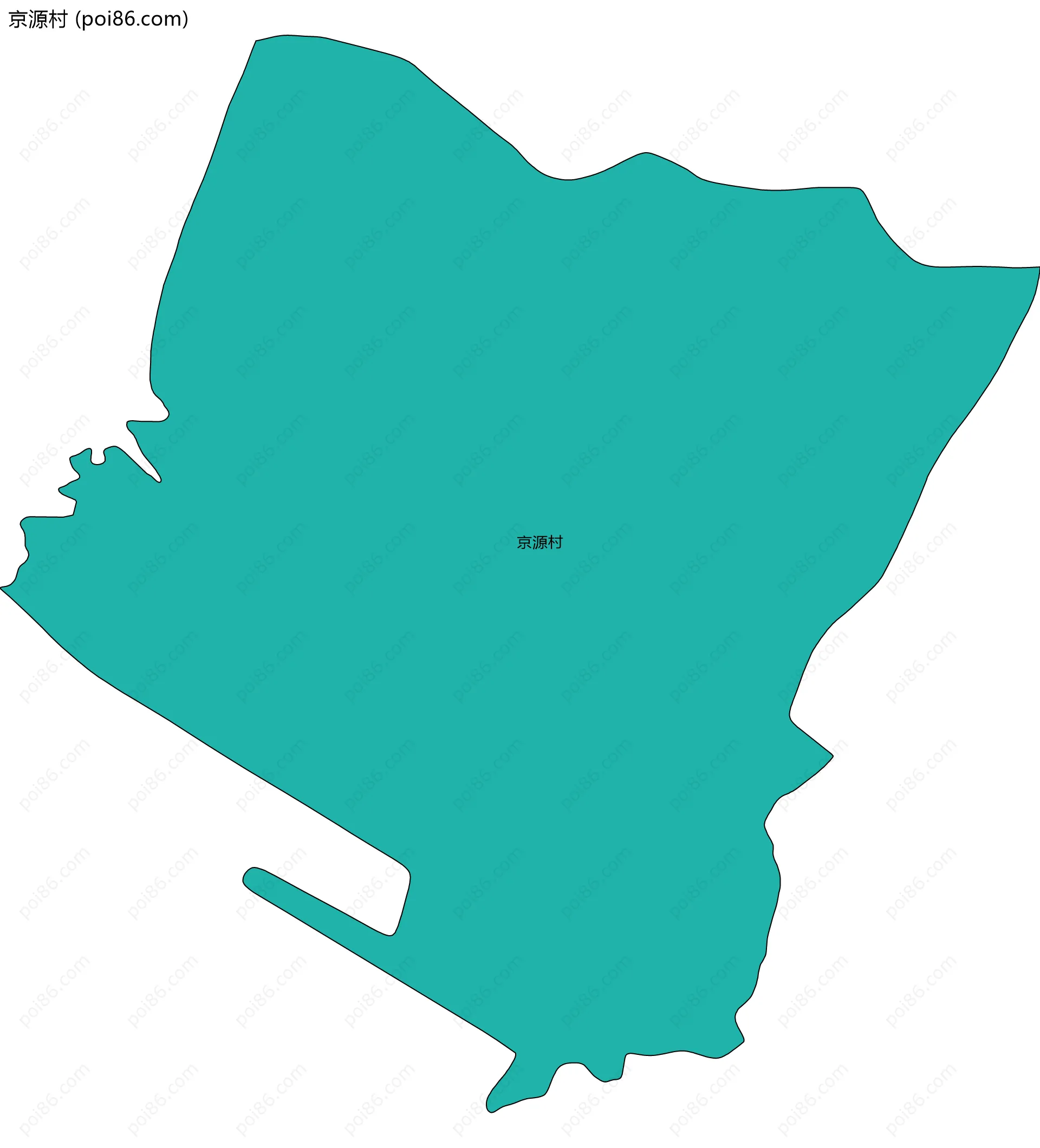 京源村边界地图
