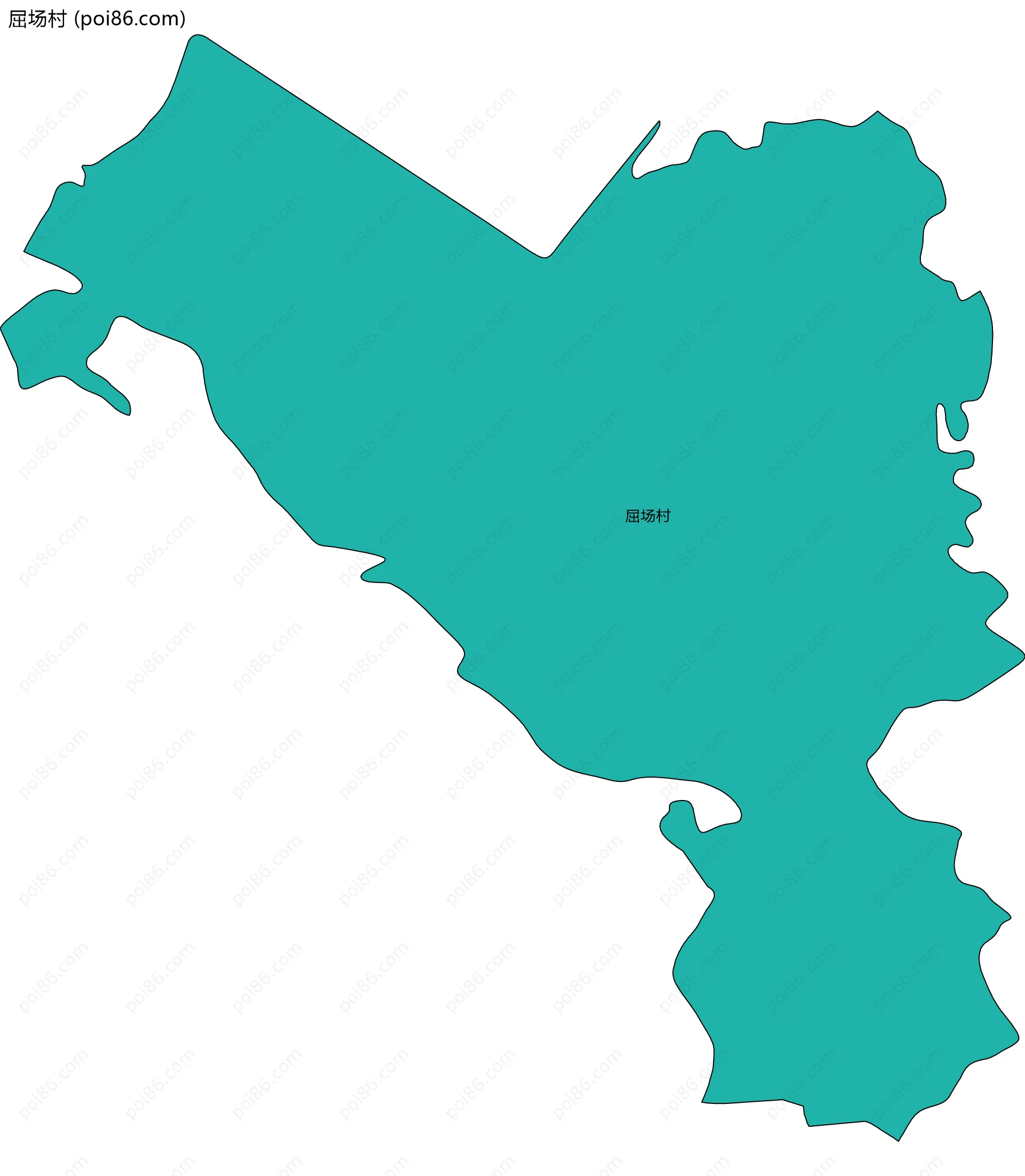 屈场村边界地图