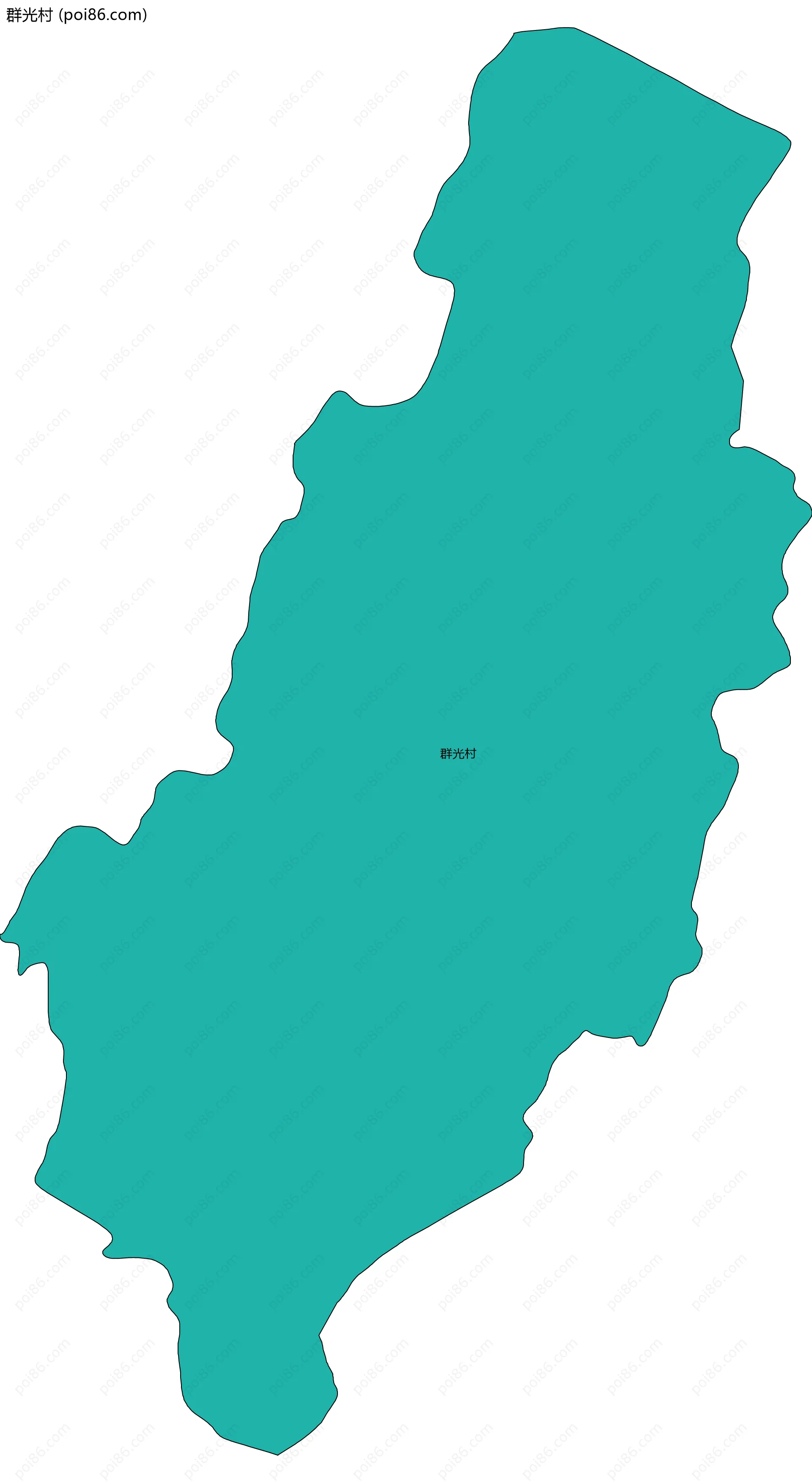 群光村边界地图