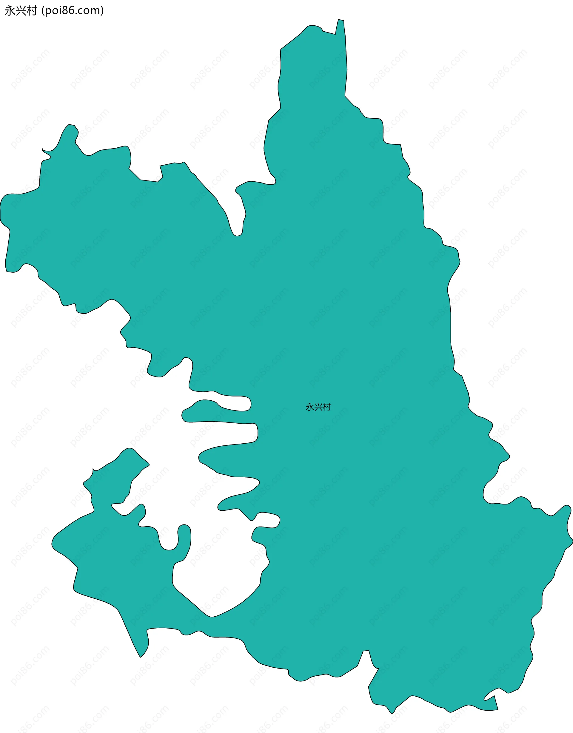 永兴村边界地图