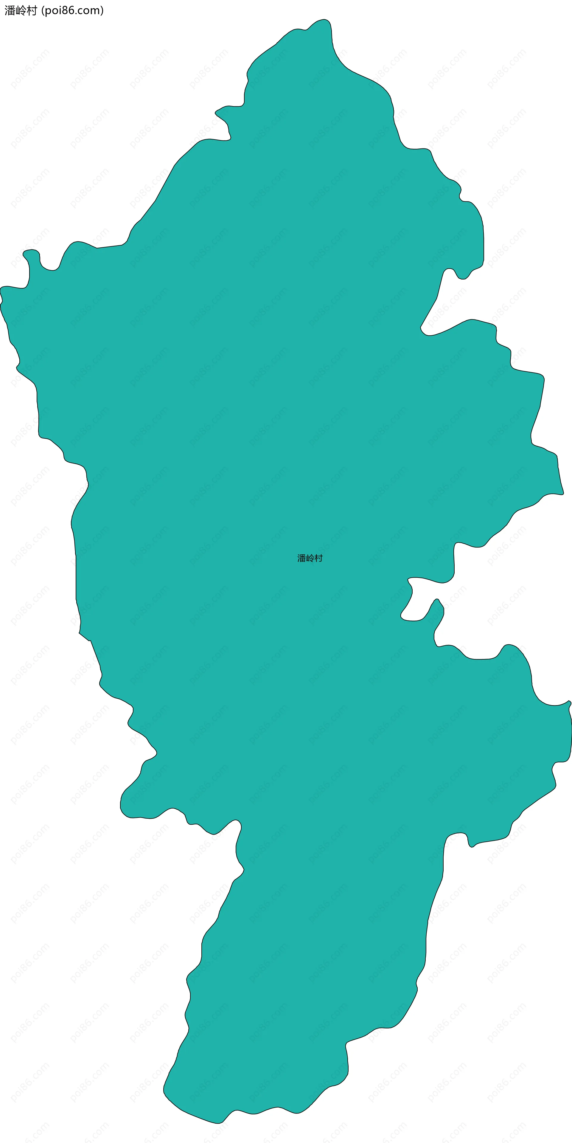 潘岭村边界地图