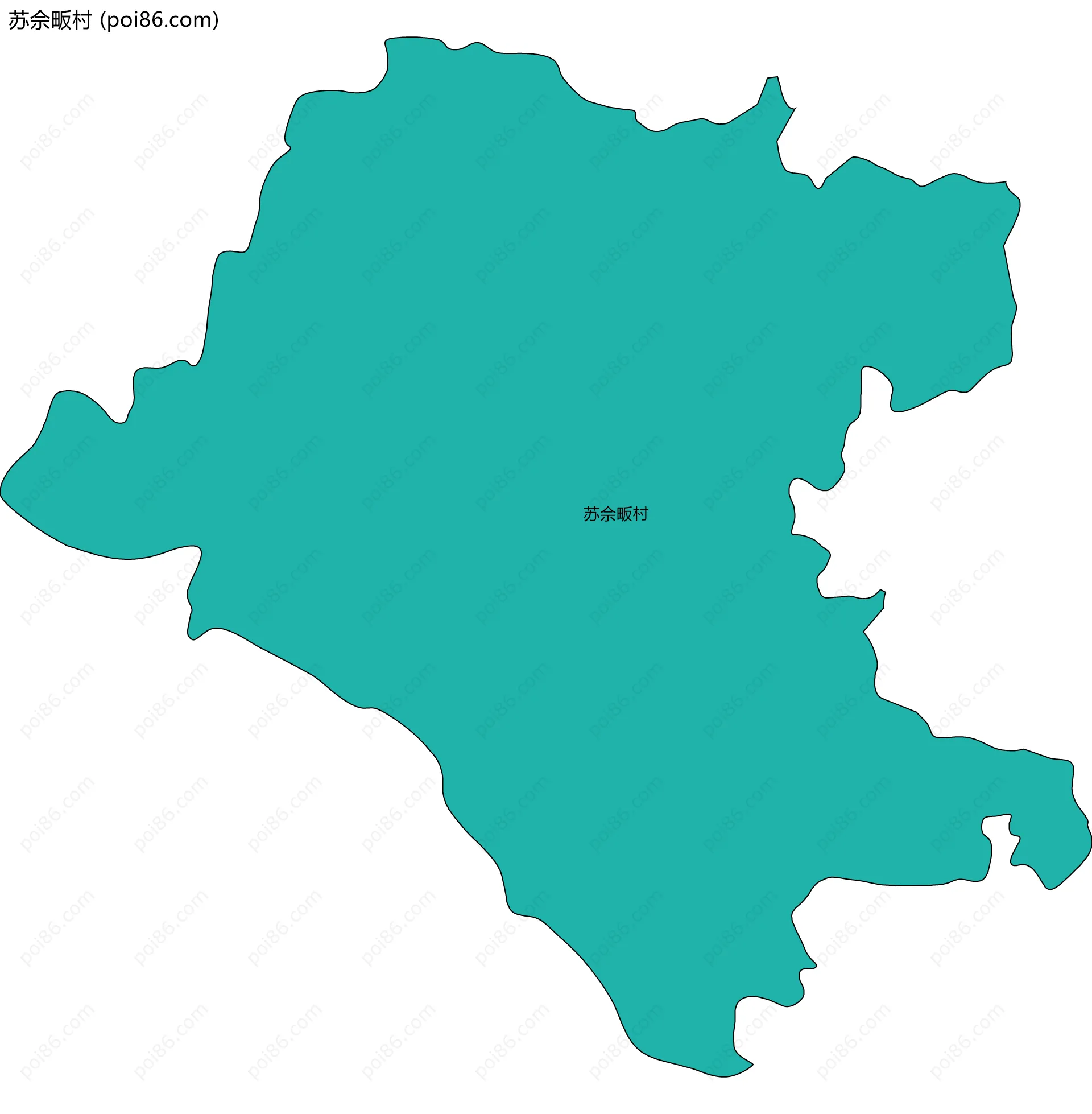 苏佘畈村边界地图