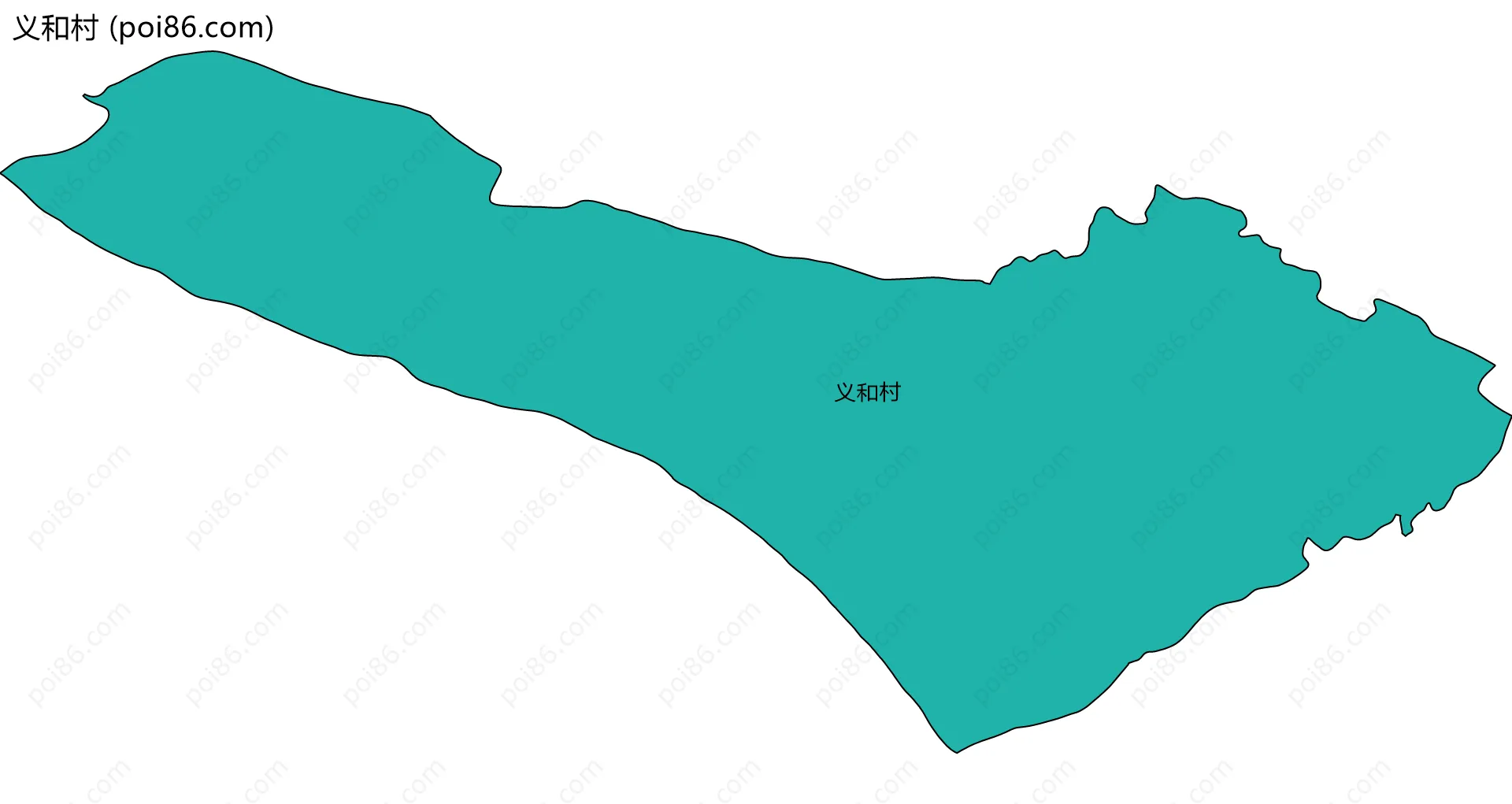 义和村边界地图