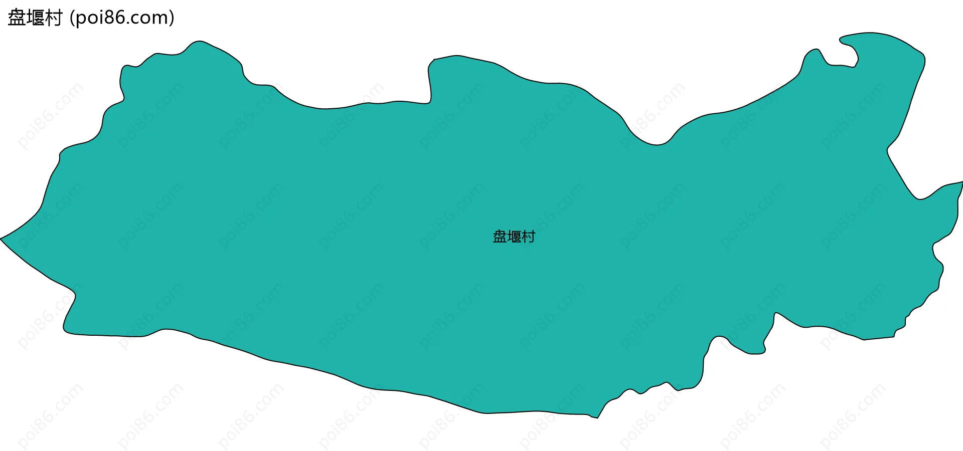 盘堰村边界地图