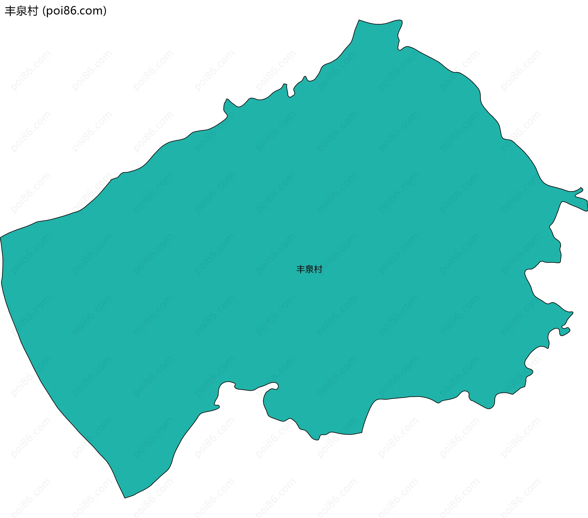 丰泉村边界地图