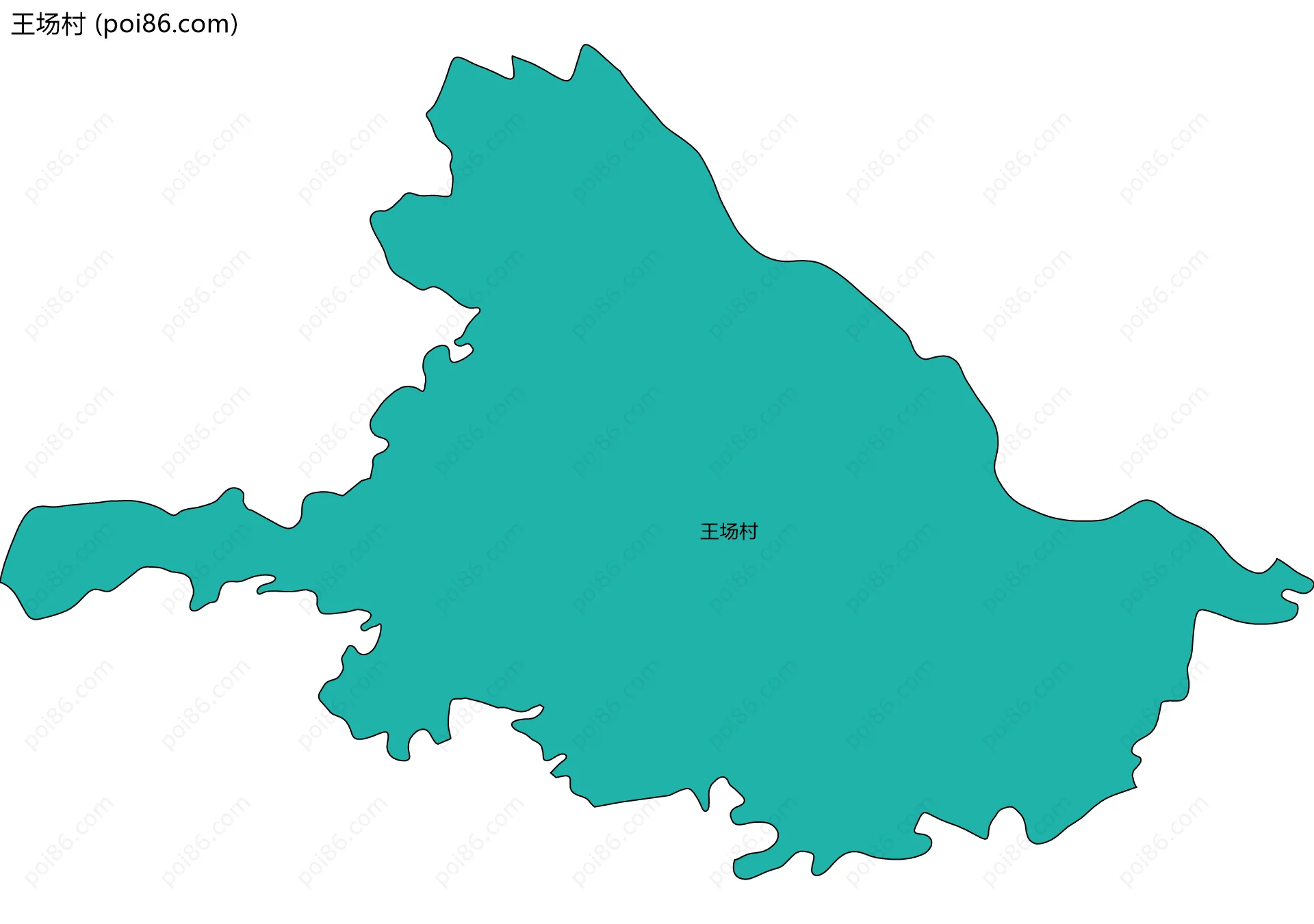 王场村边界地图