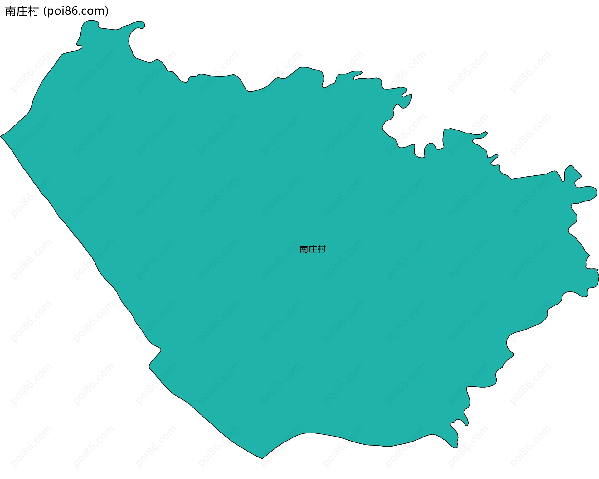 南庄村边界地图