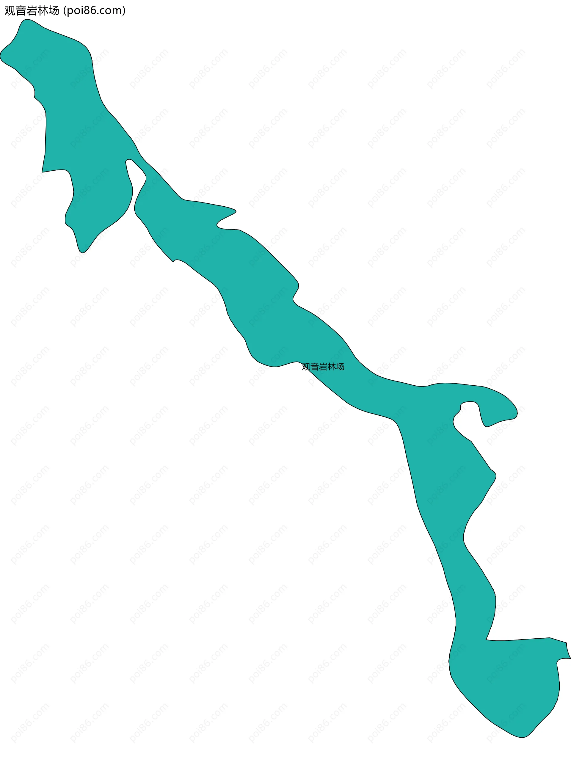 观音岩林场边界地图